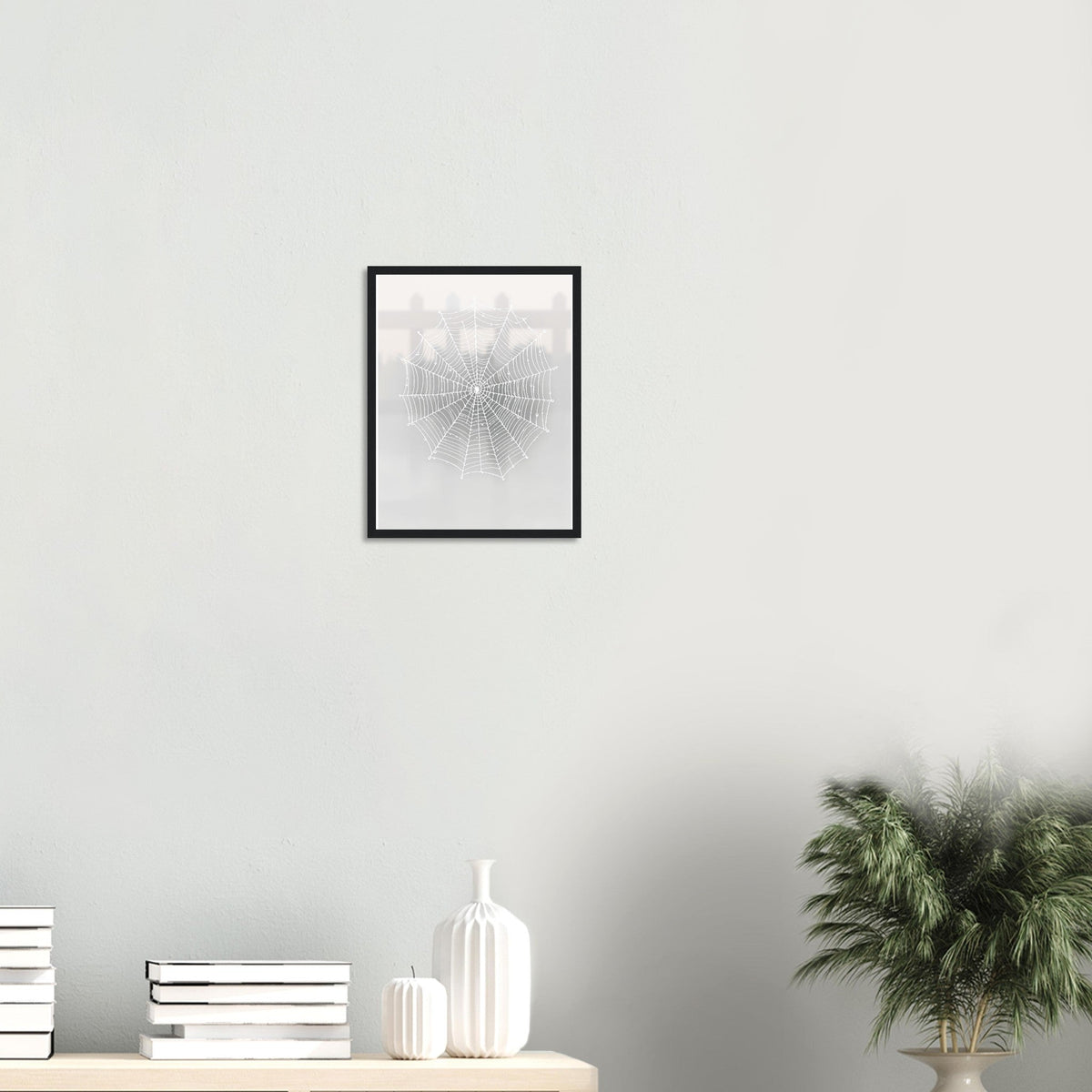 Spider Web Morning Dew Architecture Framed Print | Unique Gift | UK - Wild Thread Co