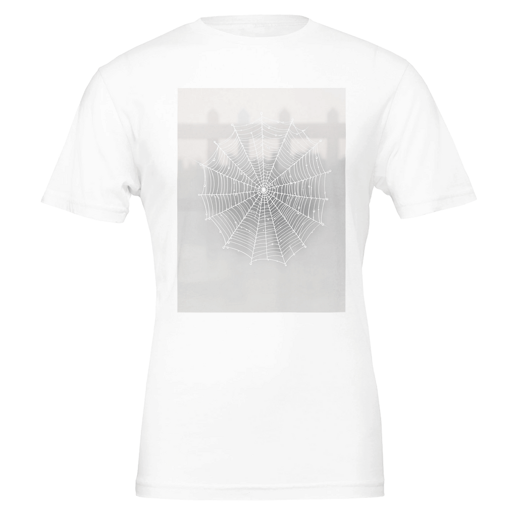 Spider Web Morning Dew T-Shirt | Nature Gift UK - Wild Thread Co