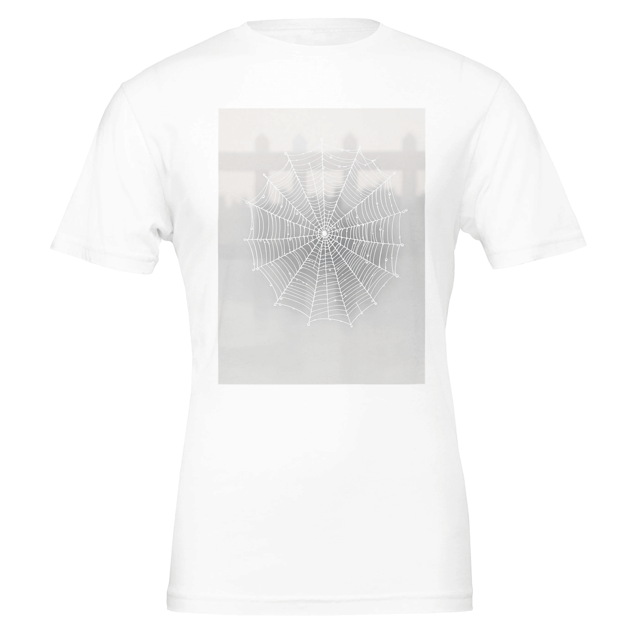 Spider Web Morning Dew T-Shirt | Nature Gift UK - Wild Thread Co