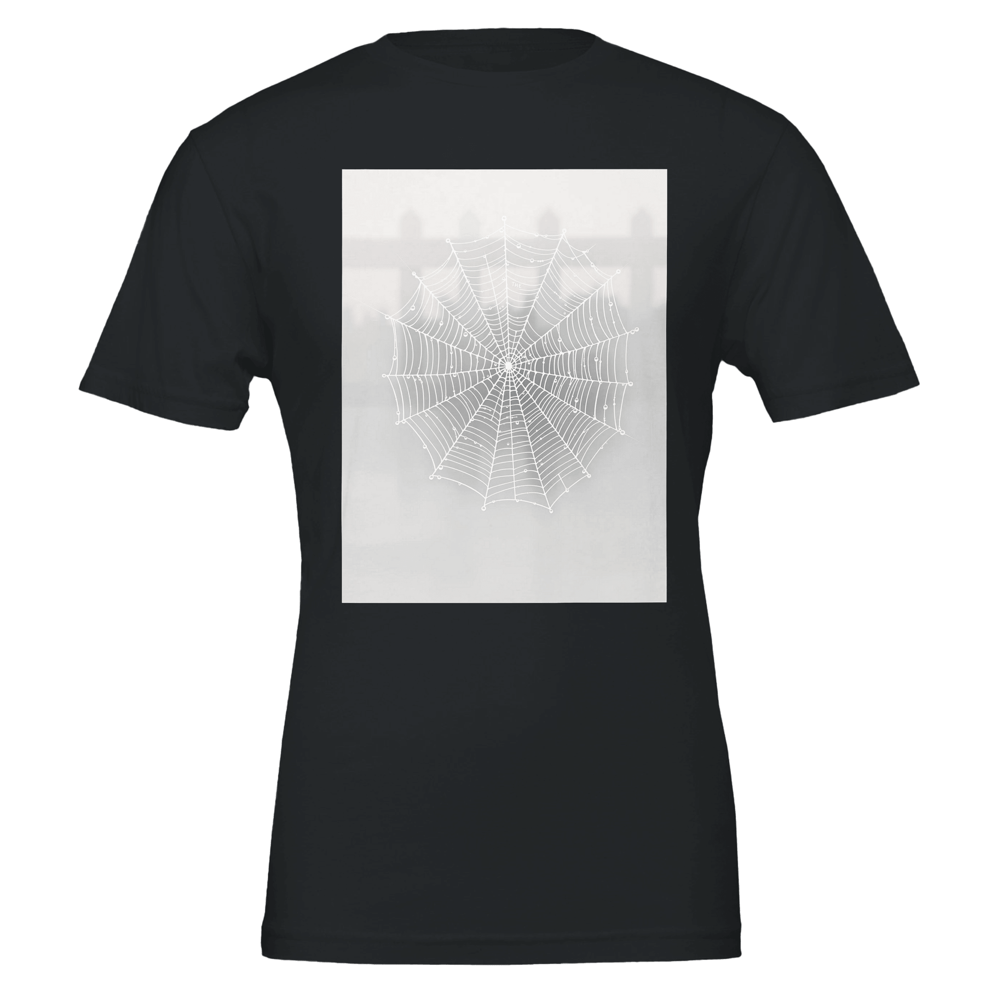 Spider Web Morning Dew T-Shirt | Nature Gift UK - Wild Thread Co