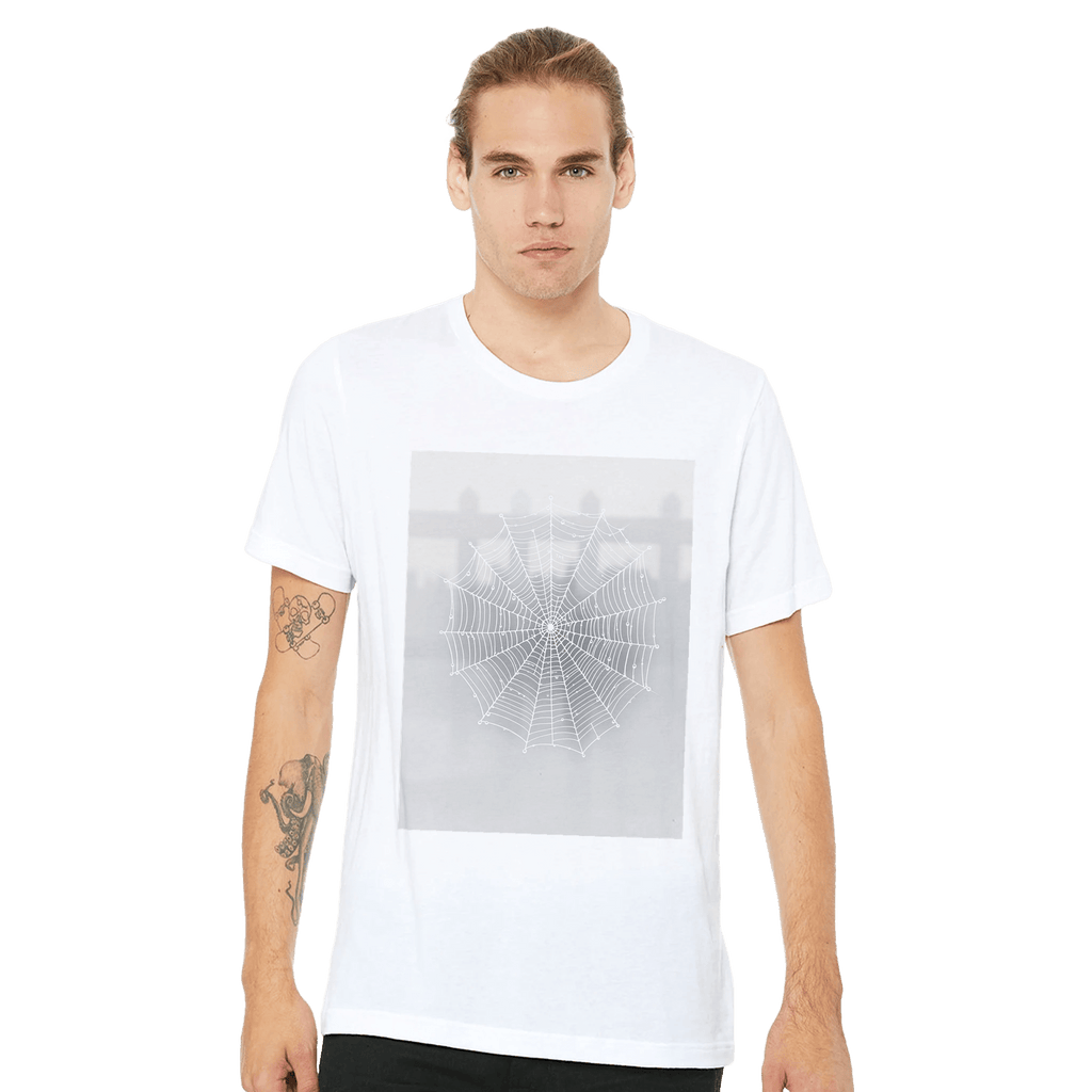 Spider Web Morning Dew T-Shirt | Nature Gift UK - Wild Thread Co