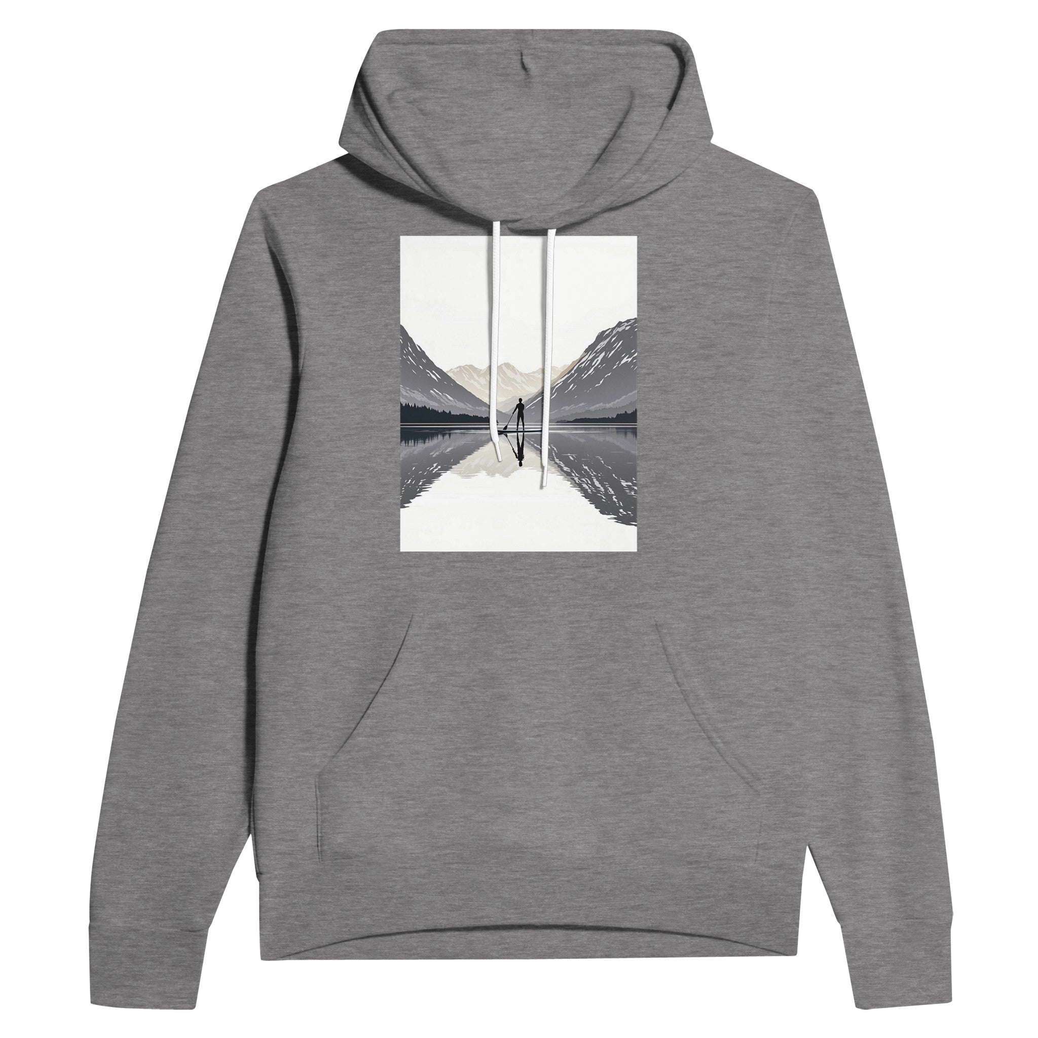Stand Up Paddleboard SUP Hoodie | Scottish Loch Dawn Art Hoodie - Wild Thread Co