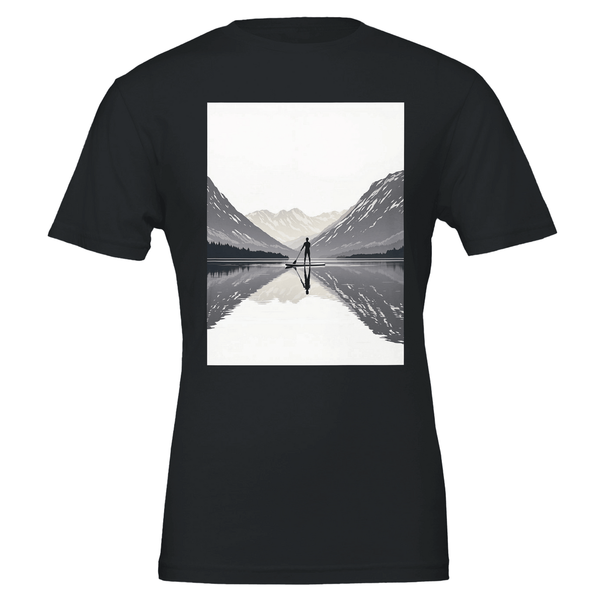 Stand Up Paddleboard SUP Shirt | Scottish Loch Dawn Art Tee - Wild Thread Co