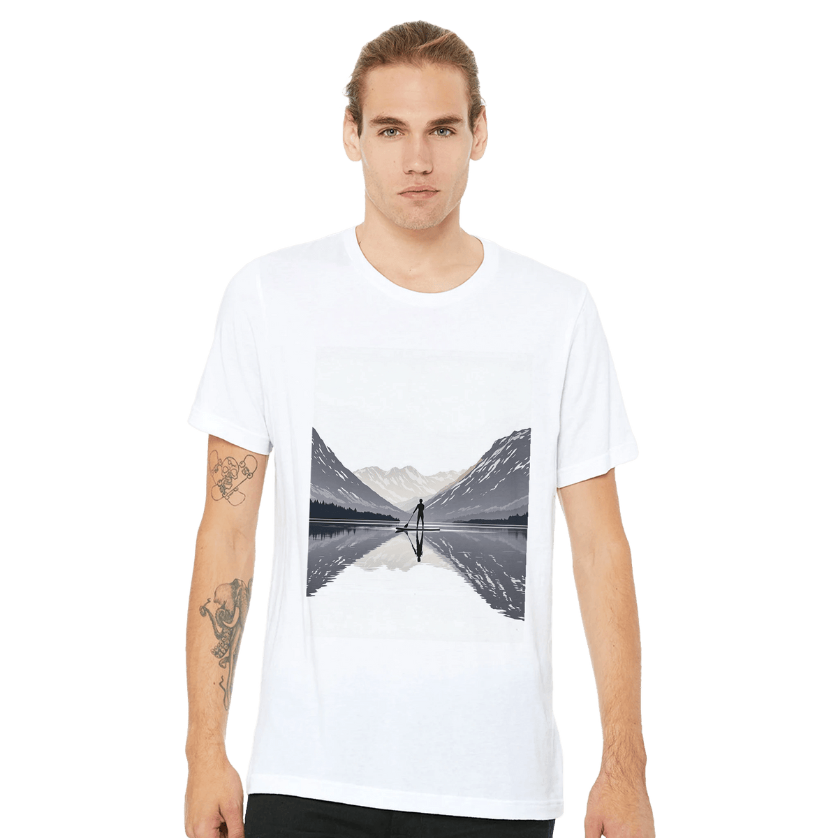 Stand Up Paddleboard SUP Shirt | Scottish Loch Dawn Art Tee - Wild Thread Co