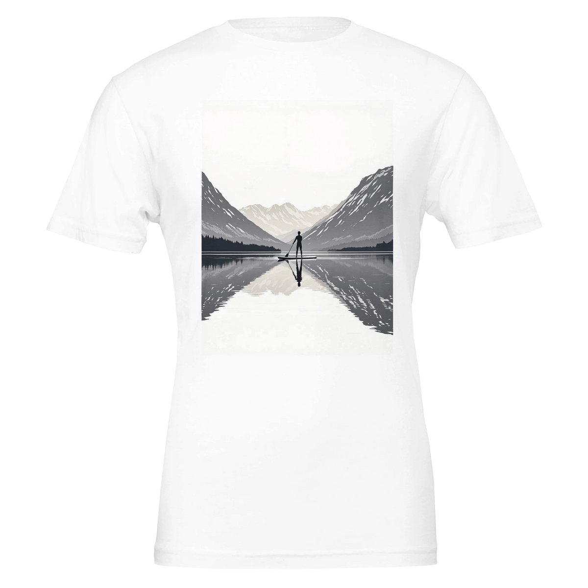Stand Up Paddleboard SUP Shirt | Scottish Loch Dawn Art Tee - Wild Thread Co