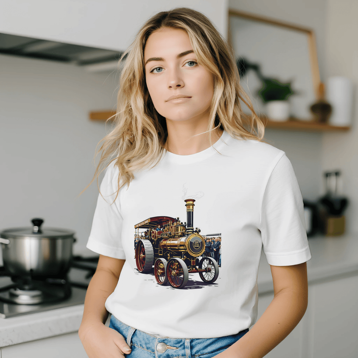 Steam Rally Traction Engine T-Shirt | Heritage Machinery Gift - Wild Thread Co