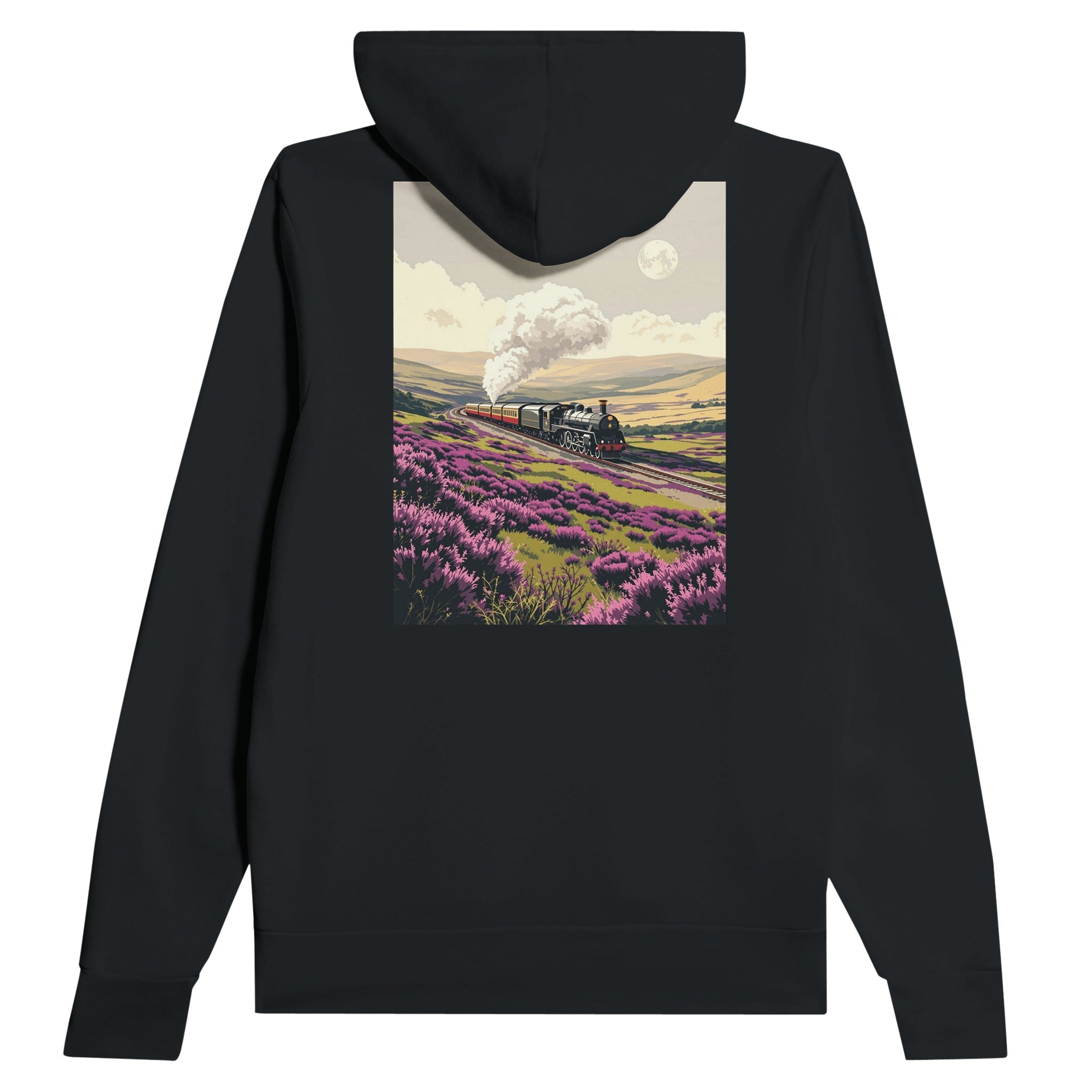 Steam Train Hoodie North Yorkshire Moors Heritage Railway Gift - Wild Thread Co