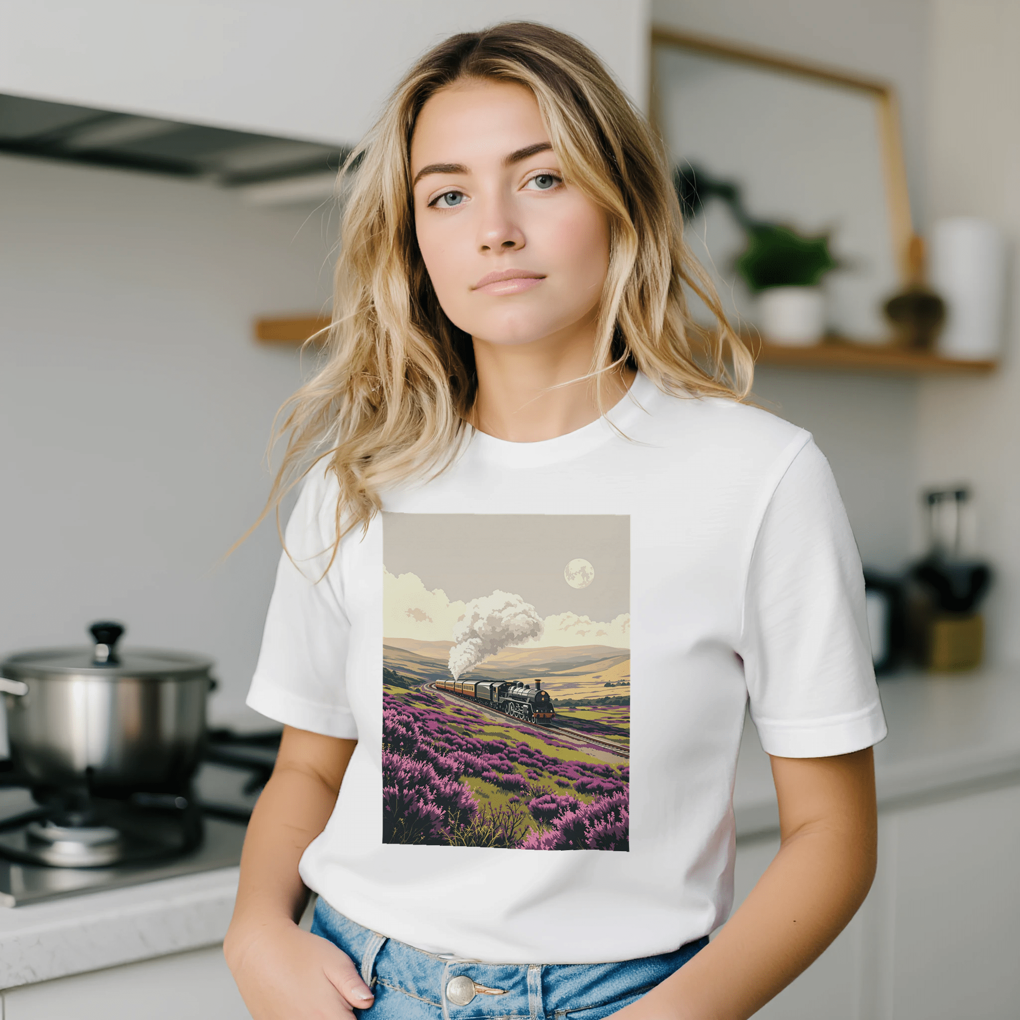 Steam Train T-Shirt North Yorkshire Moors Heritage Railway Gift - Wild Thread Co