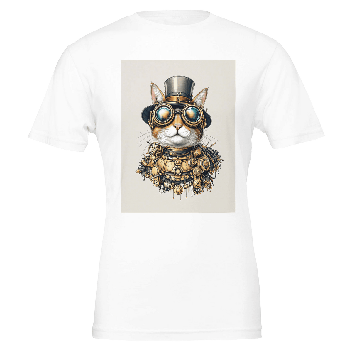 Steampunk Cat T-Shirt | Unique Gift UK - Wild Thread Co
