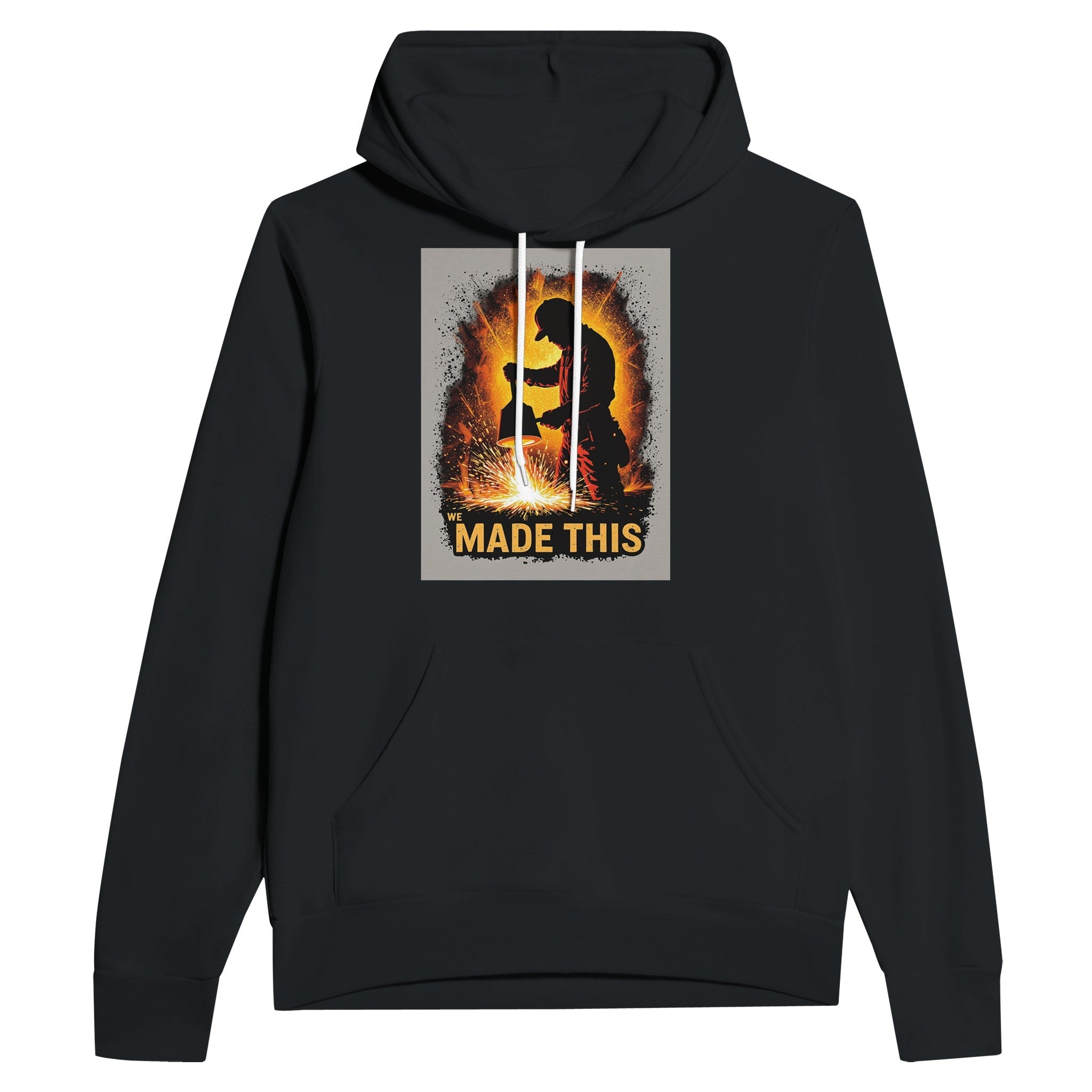 Steelworker Furnace Heritage Hoodie | Steel City Sheffield Gift Hoodie - Wild Thread Co