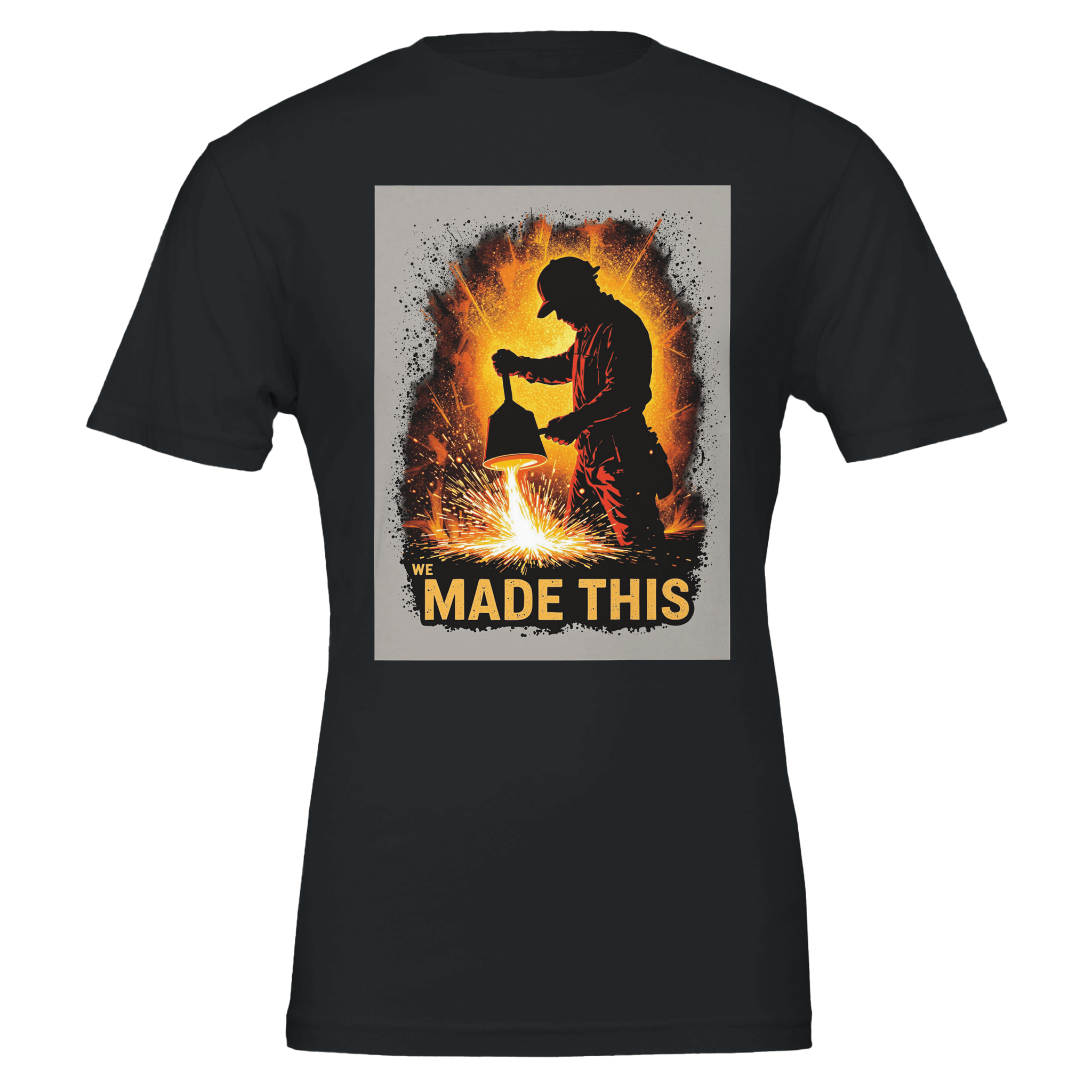 Steelworker Furnace Heritage T-Shirt | Steel City Tee - Wild Thread Co