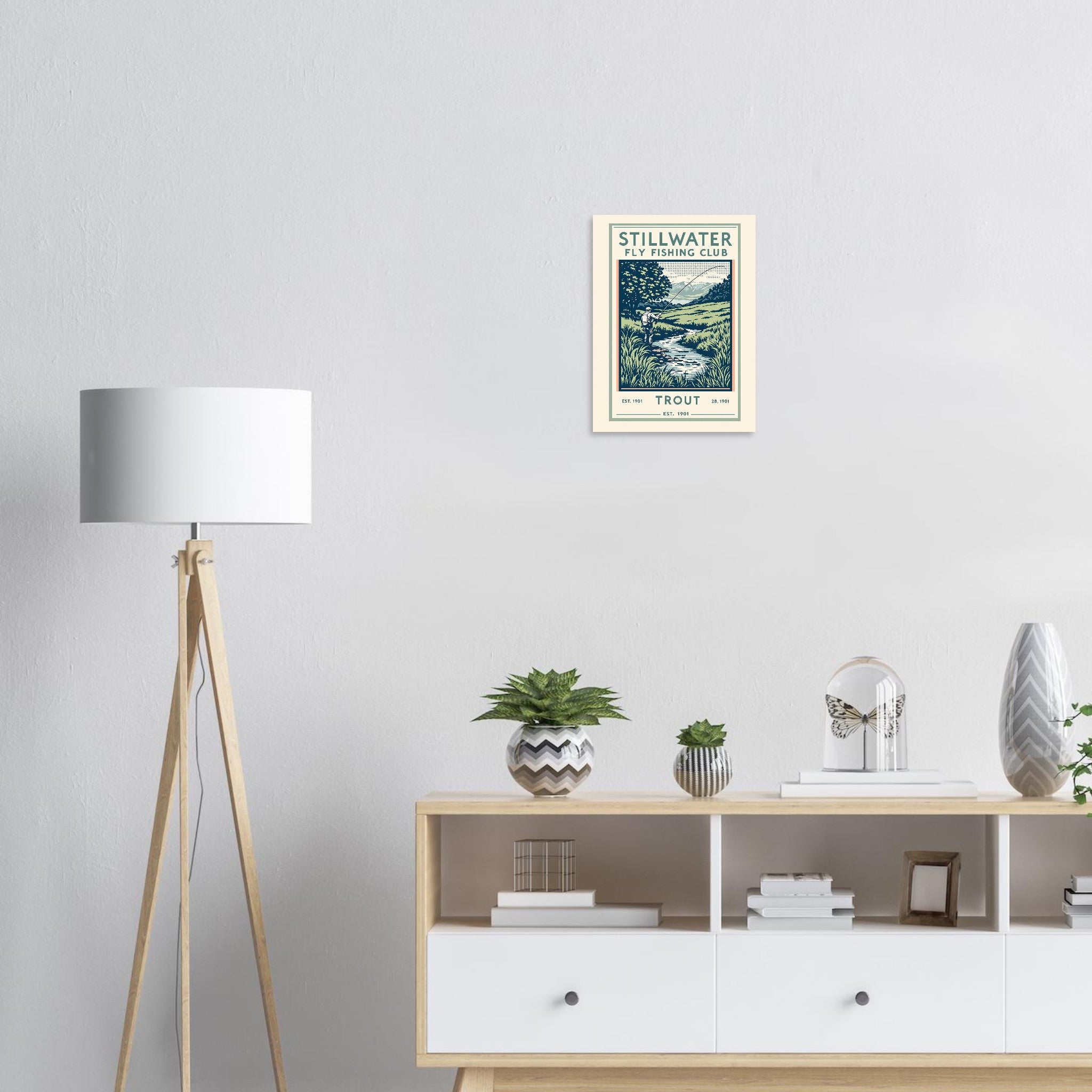 Stillwater Vintage Travel Art Wall Art UK Art Print Poster Wall Art UK UK Gift — Art Print | Wild Thread Co UK