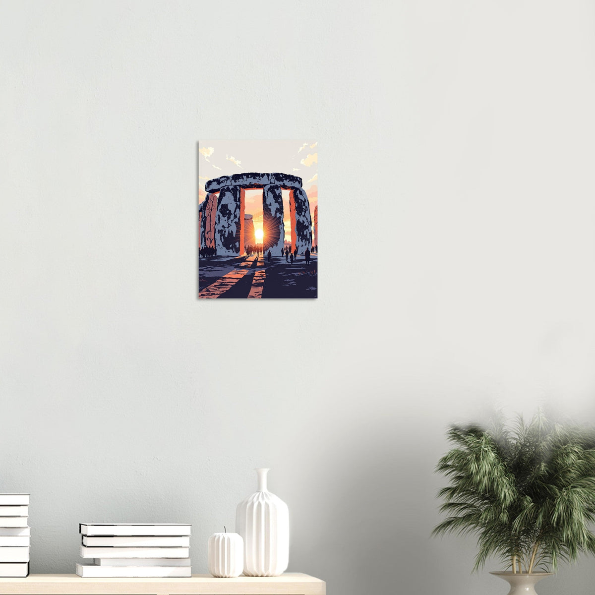 Stonehenge Winter Solstice Dawn Art Print Poster Wall Art UK | History Gift - Wild Thread Co