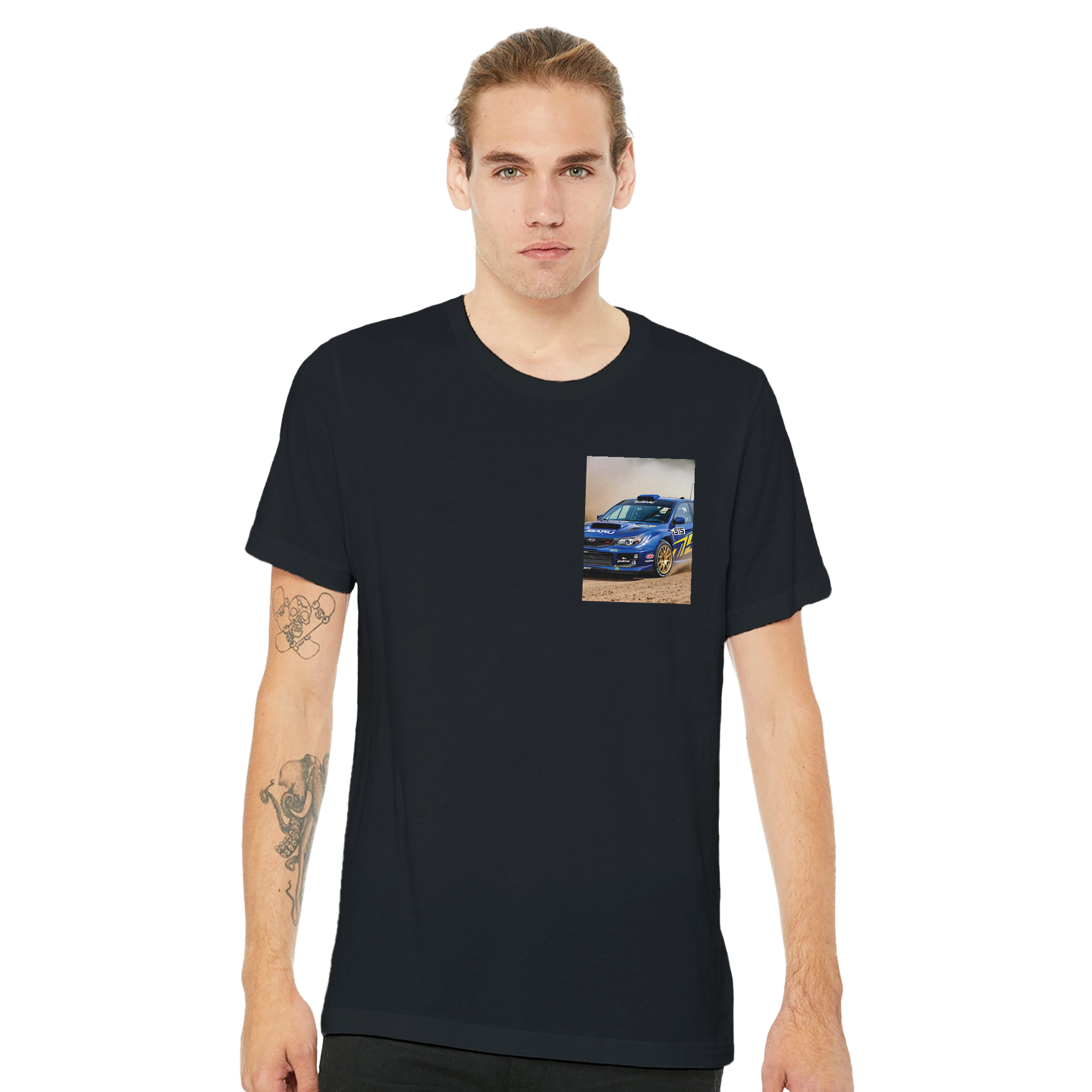 Subaru Wrx Sti Rally T-Shirt — detail view | Wild Thread Co