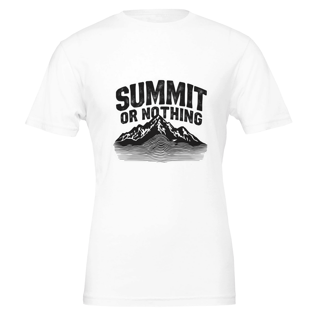 Summit or Nothing Mountain T-Shirt | Gorpcore Hiking Tee Unisex - Wild Thread Co