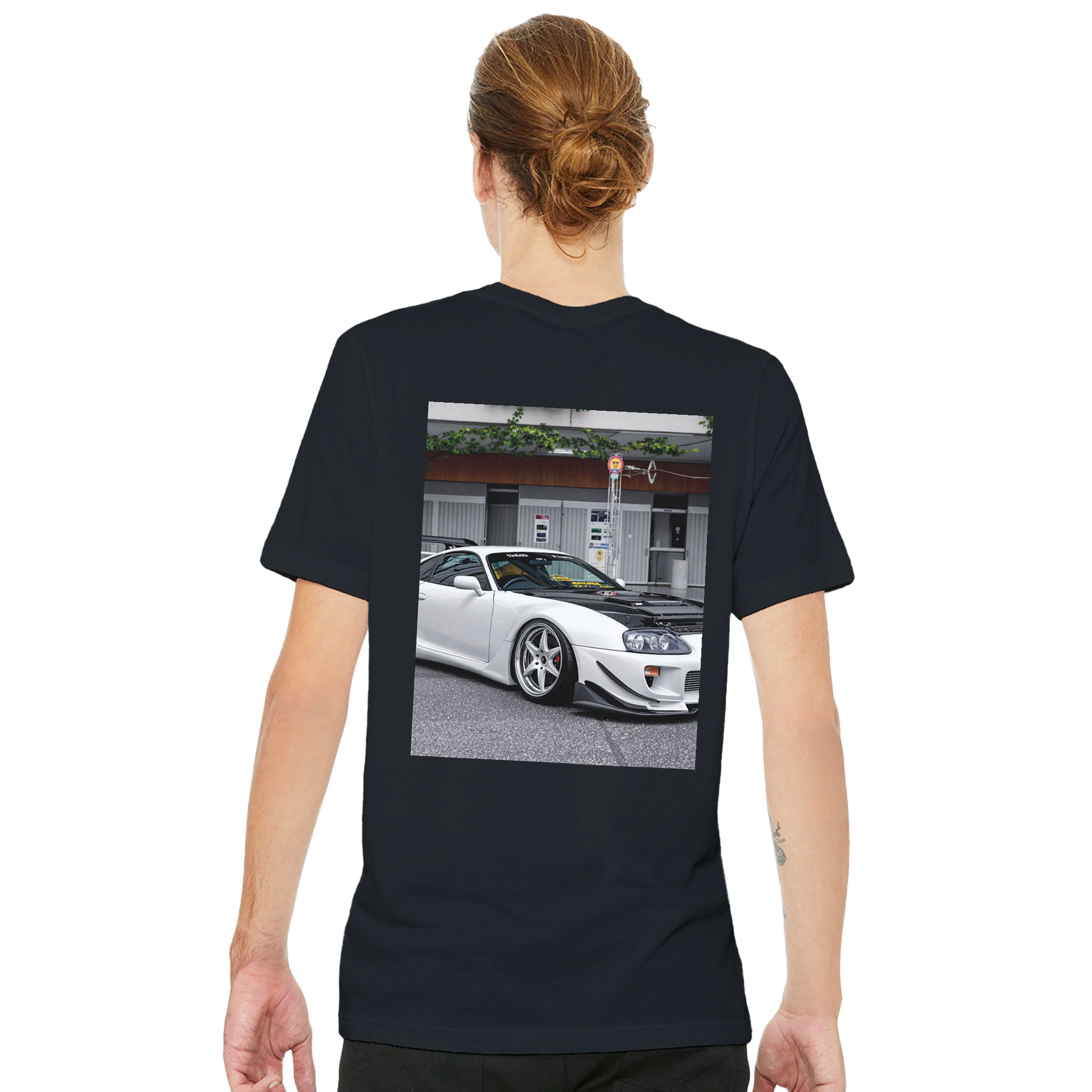 Supra Mk4 Tuner UK Gift T-Shirt — detail view | Wild Thread Co