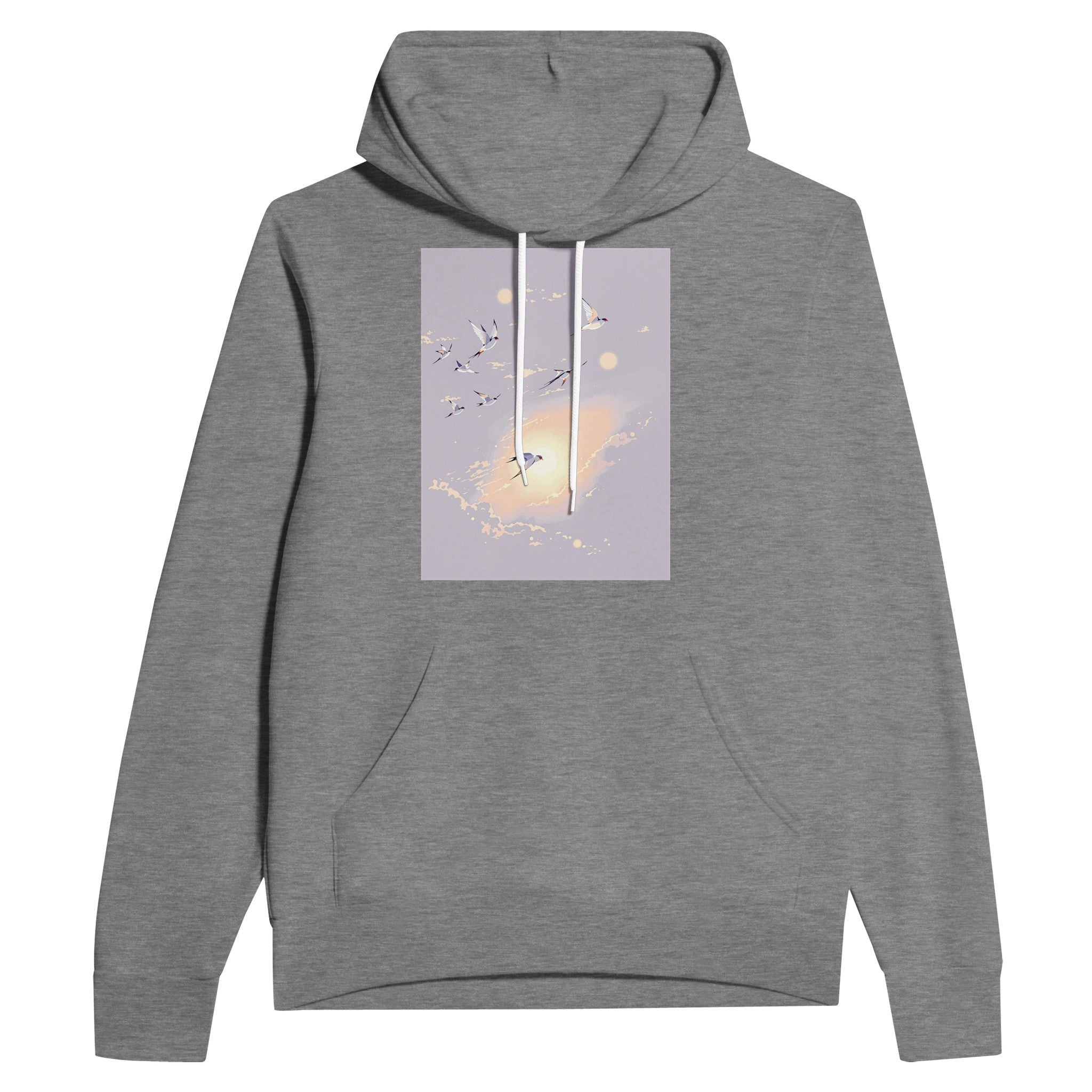 Swift Bird Hoodie | Summer Evening Sky Illustrated Hoodie - Wild Thread Co