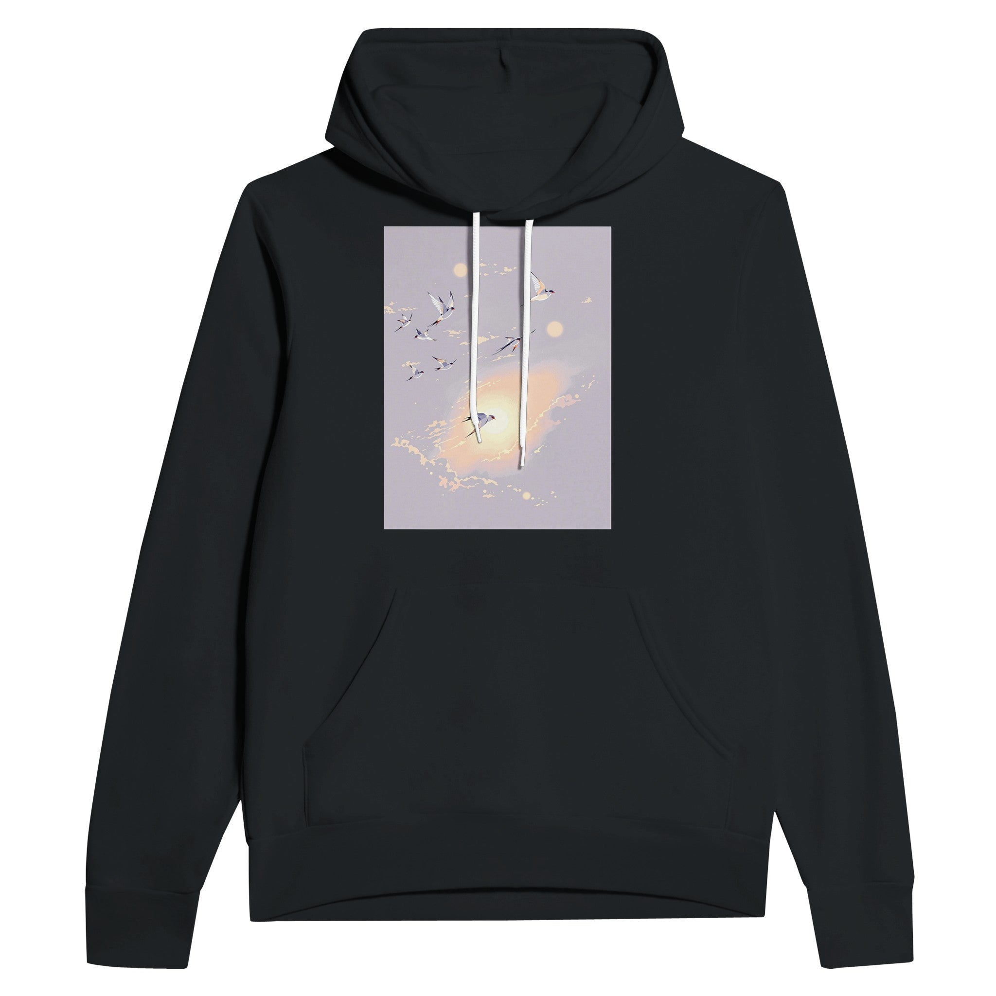 Swift Bird Hoodie | Summer Evening Sky Illustrated Hoodie - Wild Thread Co
