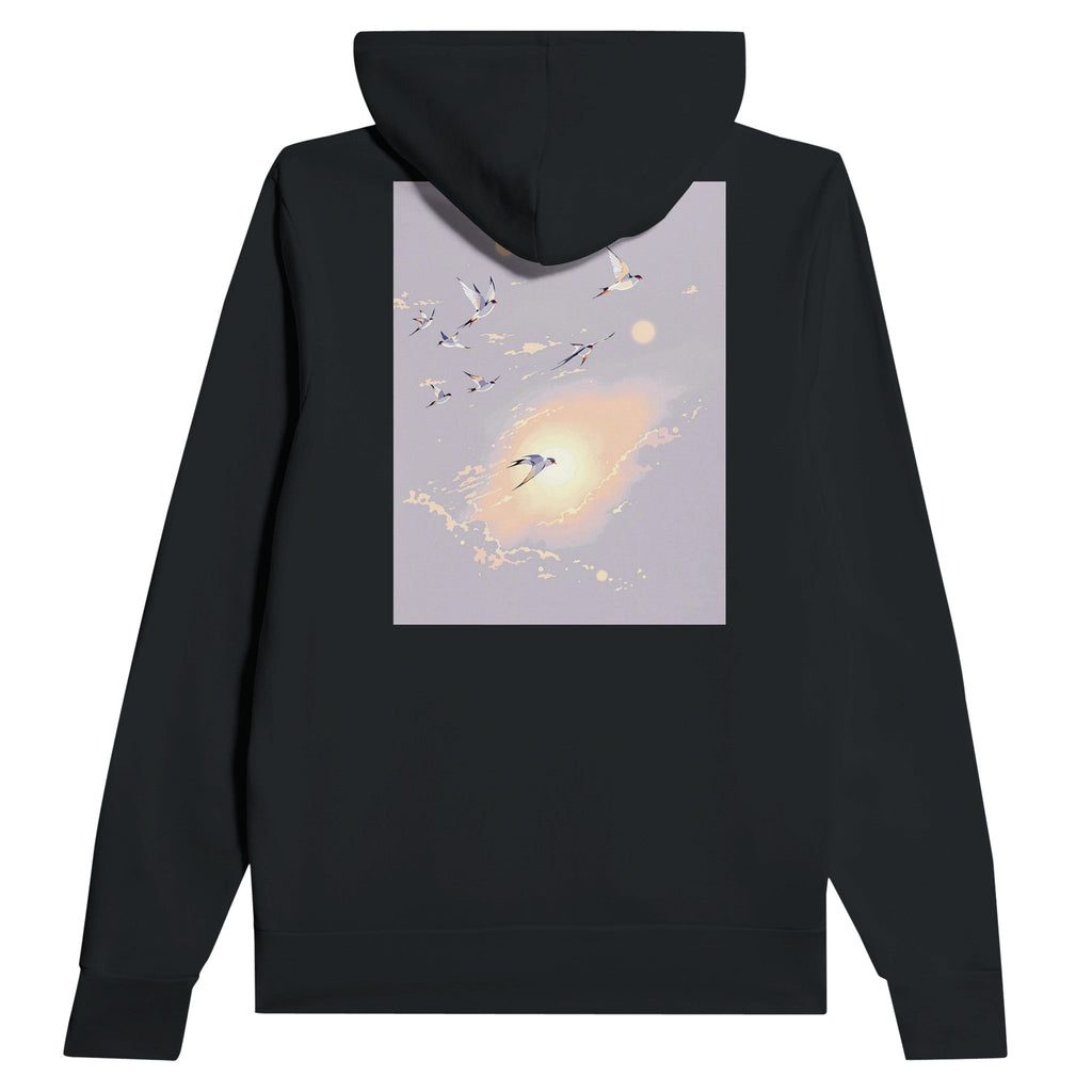 Swift Bird Hoodie | Summer Evening Sky Illustrated Hoodie - Wild Thread Co