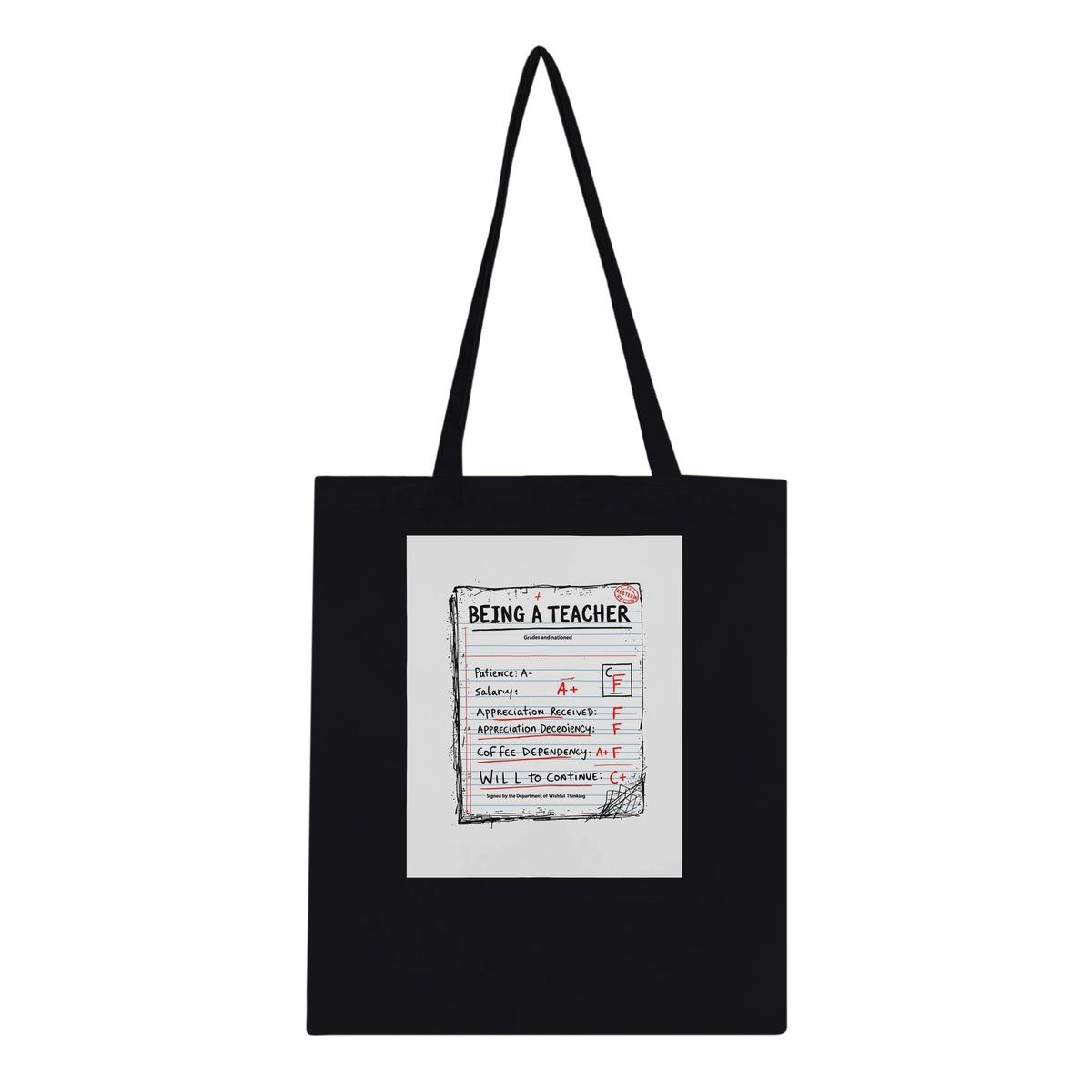 Teacher Tote Bag Cotton Shopper UK | Teacher Gift - Wild Thread Co