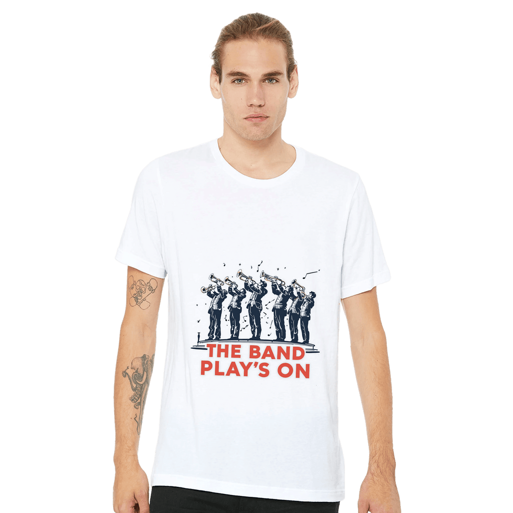 The Band Plays On Brass Band T-Shirt | Northern Culture Gift - Wild Thread Co
