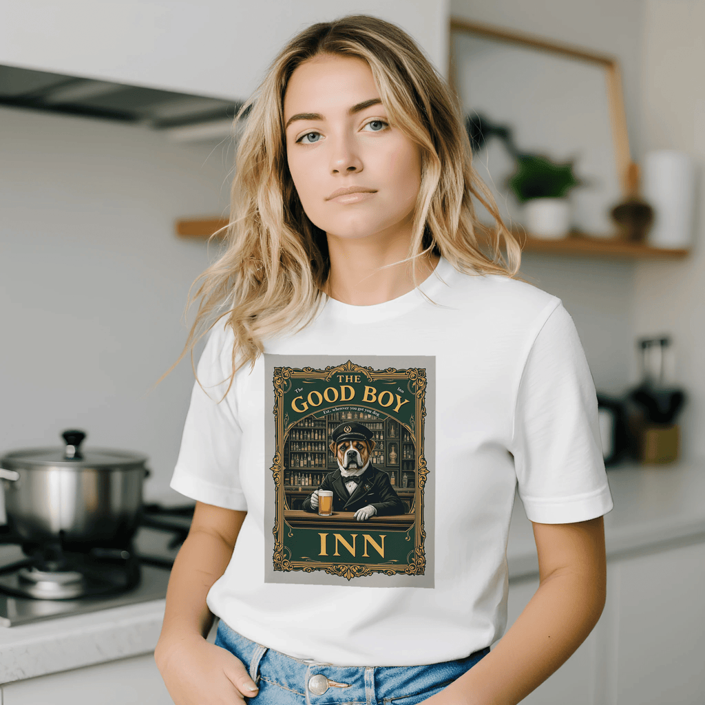 The Good Boy Inn Pub Dog Dad Gift T-Shirt | Dog Lover Tee - Wild Thread Co
