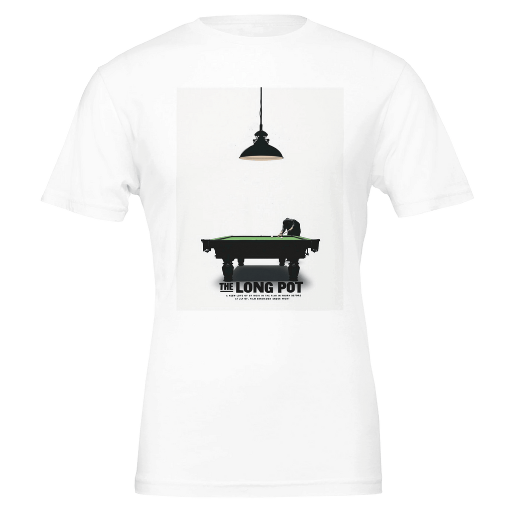 The Long Pot Snooker Shirt | Retro Noir Hustle Print | British Sport Tee - Wild Thread Co