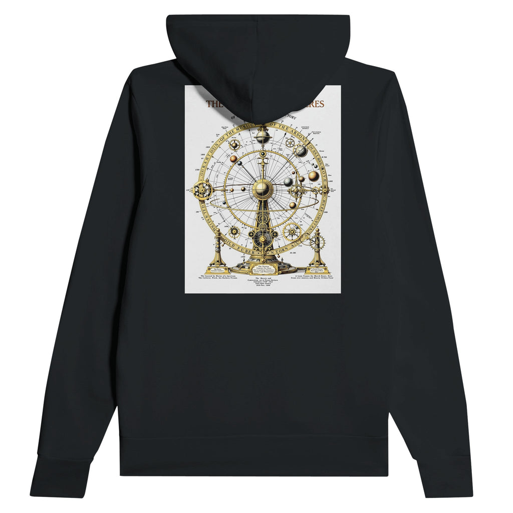 The Music of the Spheres Orrery Astronomy Hoodie | Dark Academia Celestial Hoodi - Wild Thread Co