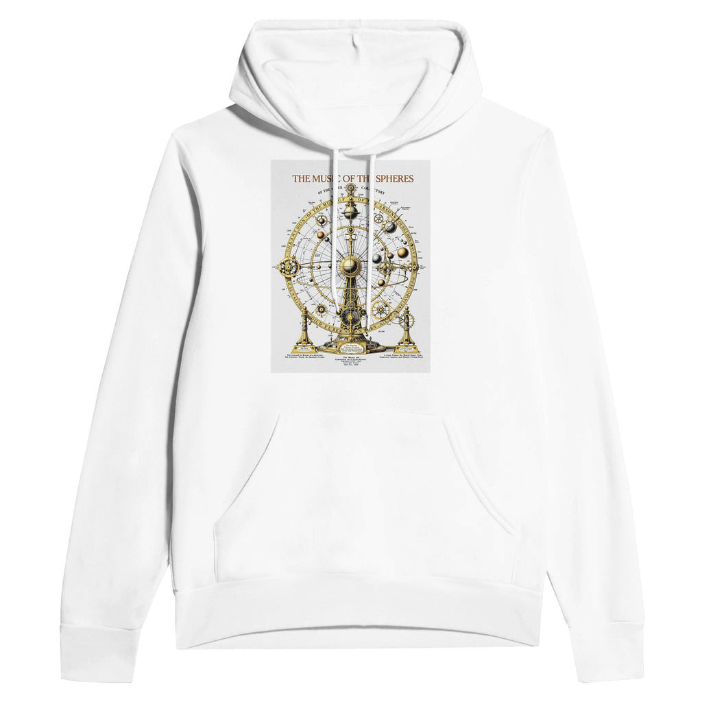 The Music of the Spheres Orrery Astronomy Hoodie | Dark Academia Celestial Hoodi - Wild Thread Co