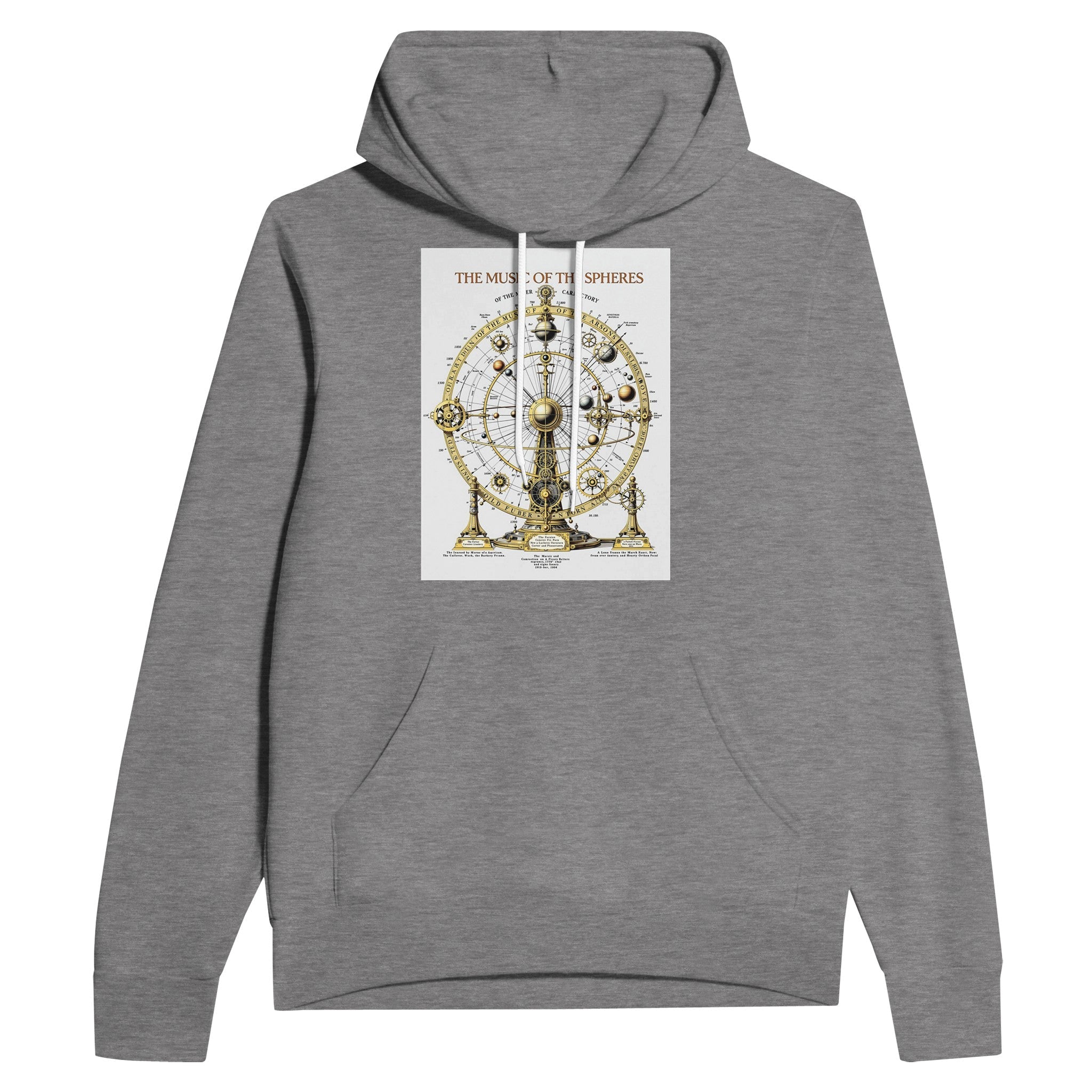 The Music of the Spheres Orrery Astronomy Hoodie | Dark Academia Celestial Hoodi - Wild Thread Co
