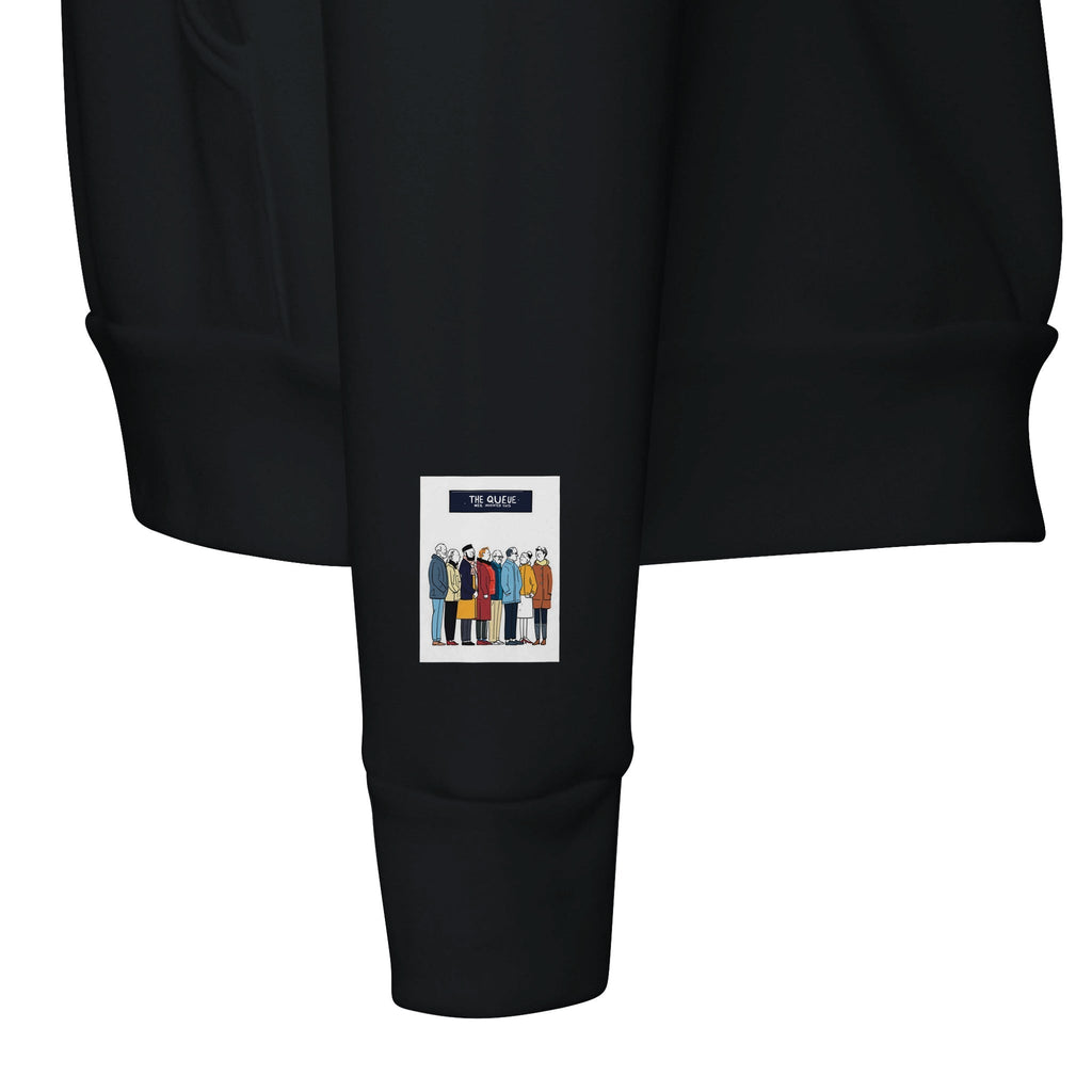 The Queue British Humour Hoodie | Funny Queuing Hoodie UK - Wild Thread Co