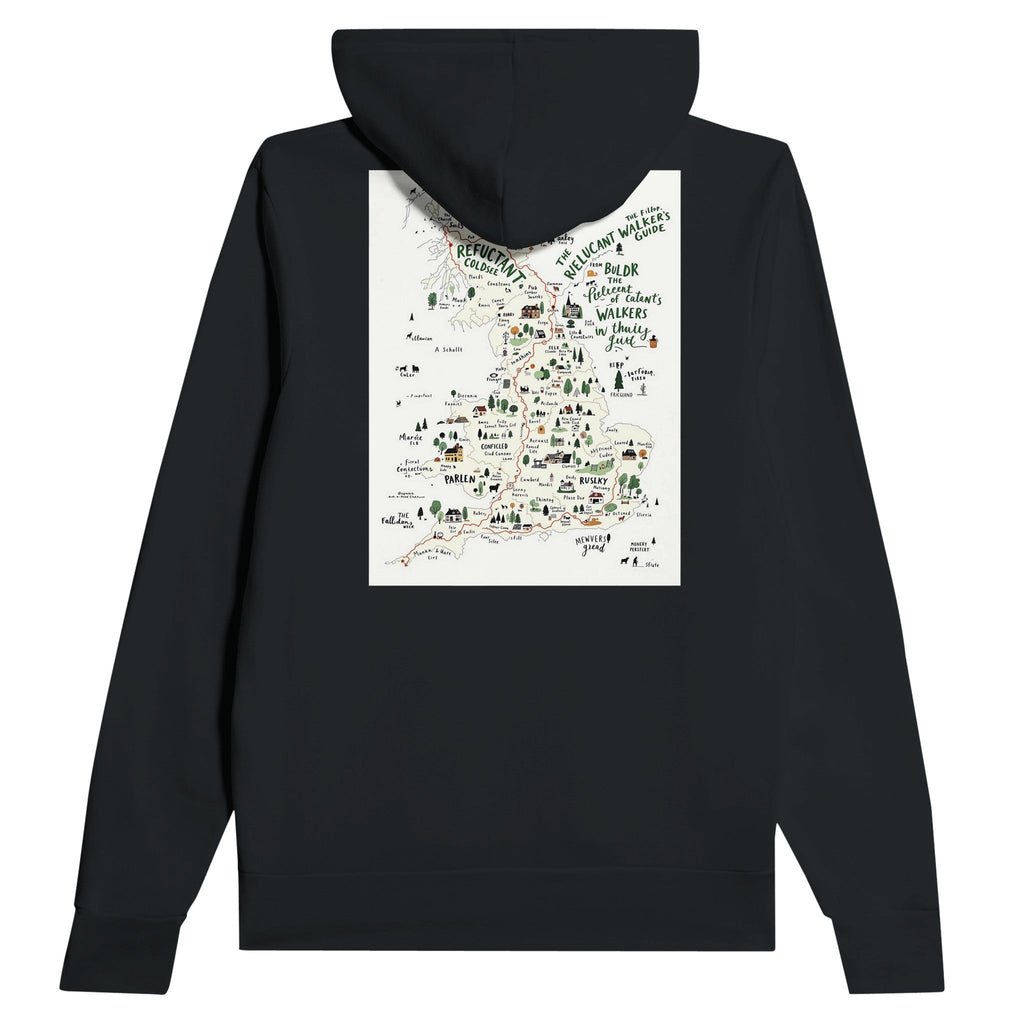 The Reluctant Walker's Guide Dog Walking Countryside Hoodie UK Gift - Wild Thread Co