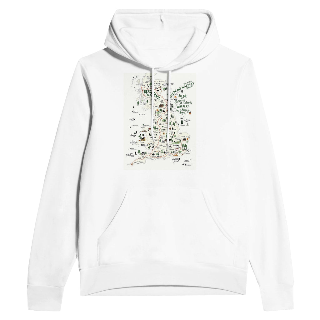 The Reluctant Walker's Guide Dog Walking Countryside Hoodie UK Gift - Wild Thread Co
