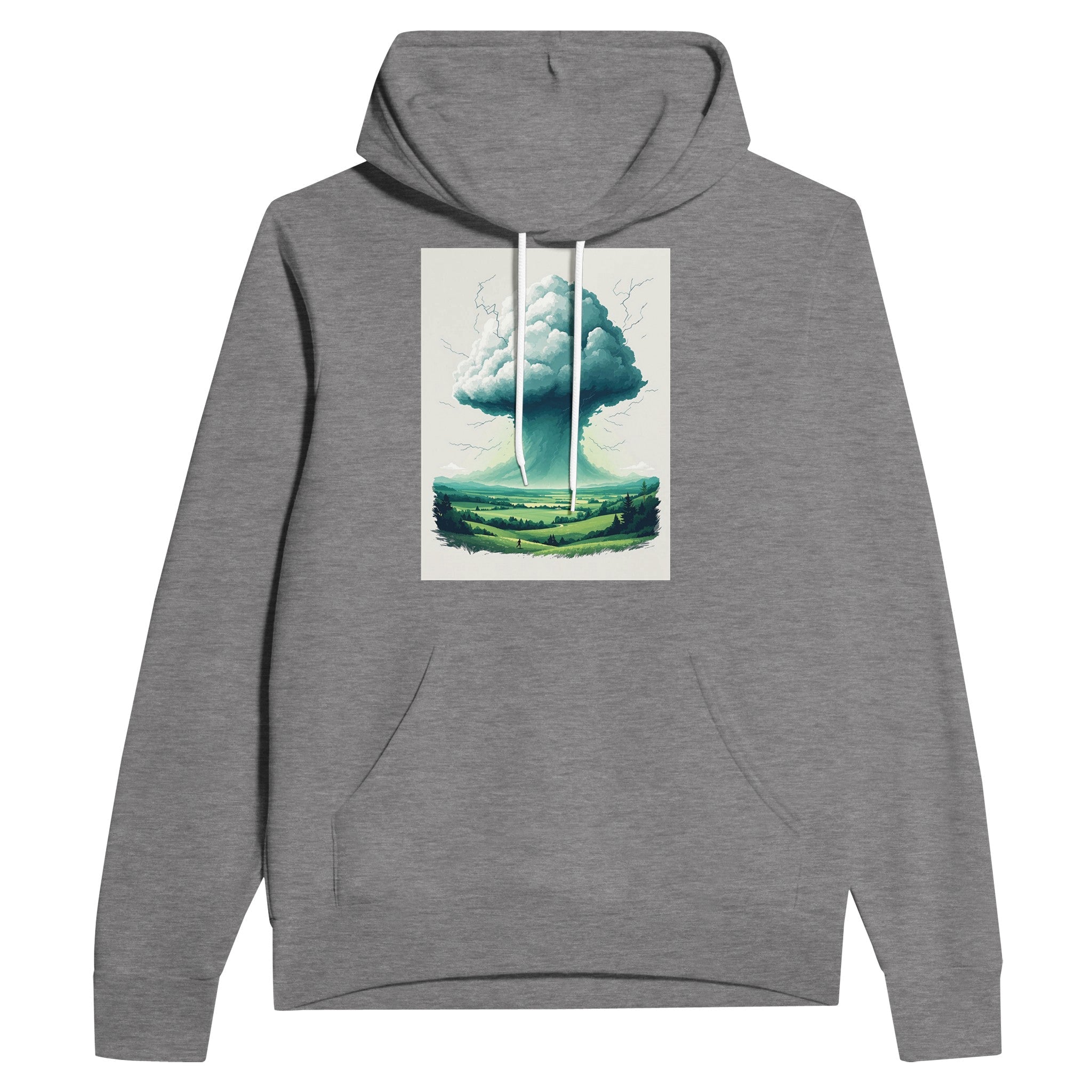 Thunderstorm Valley Anvil Cloud Hoodie | British Weather Storm Gift - Wild Thread Co