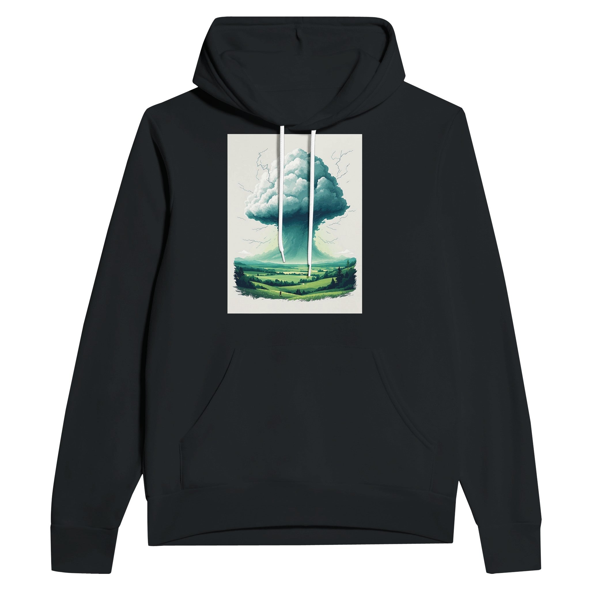 Thunderstorm Valley Anvil Cloud Hoodie | British Weather Storm Gift - Wild Thread Co