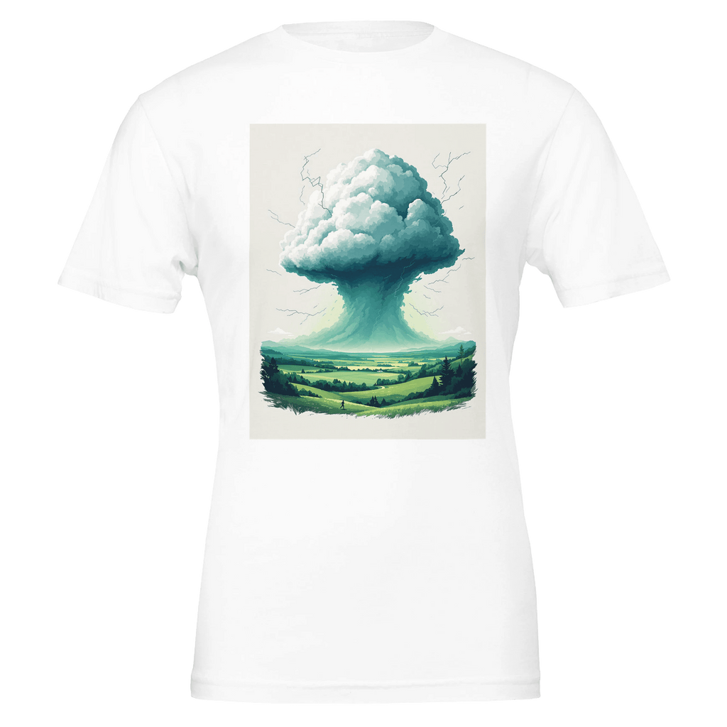 Thunderstorm Valley Anvil Cloud T-Shirt | British Weather Storm Gift - Wild Thread Co