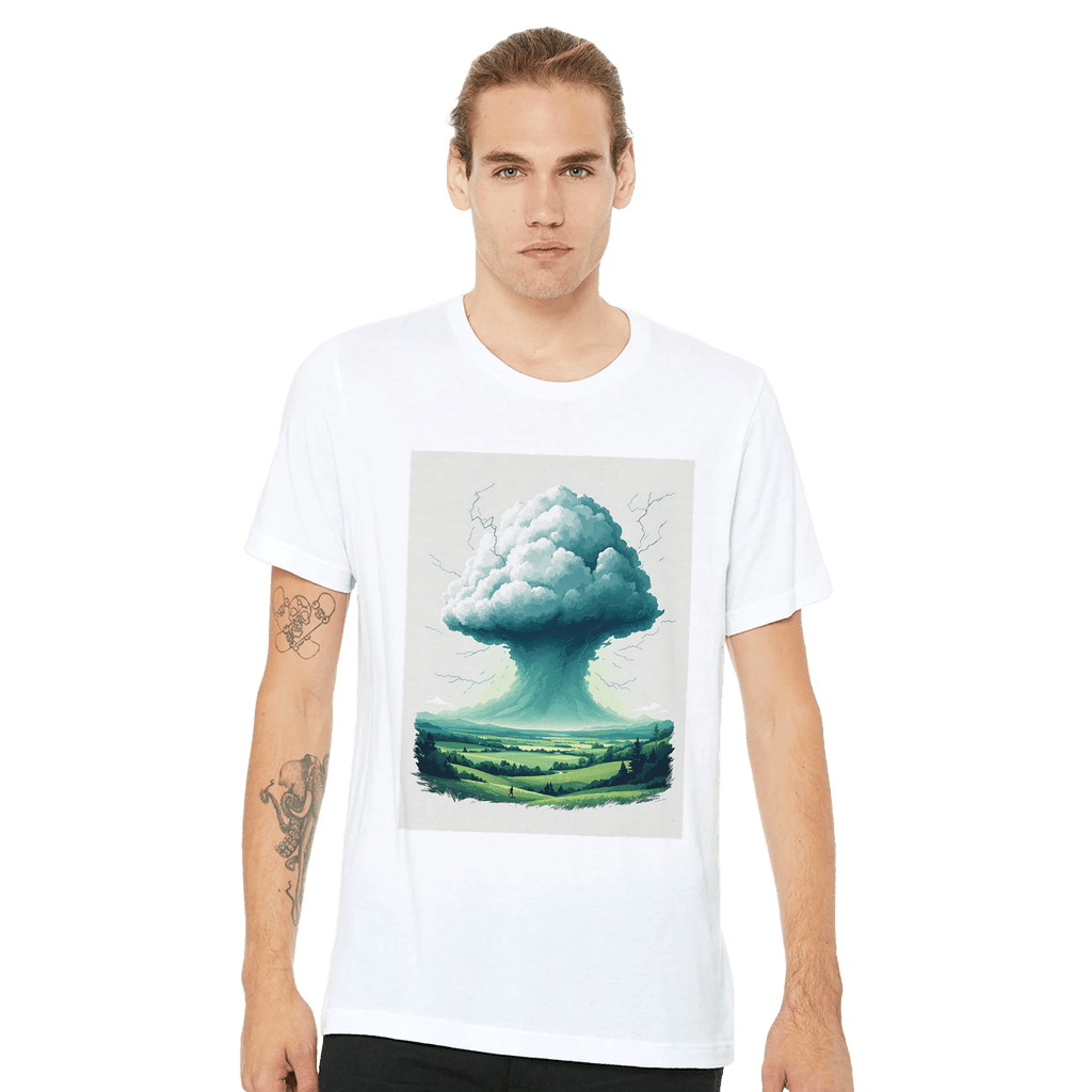 Thunderstorm Valley Anvil Cloud T-Shirt | British Weather Storm Gift - Wild Thread Co