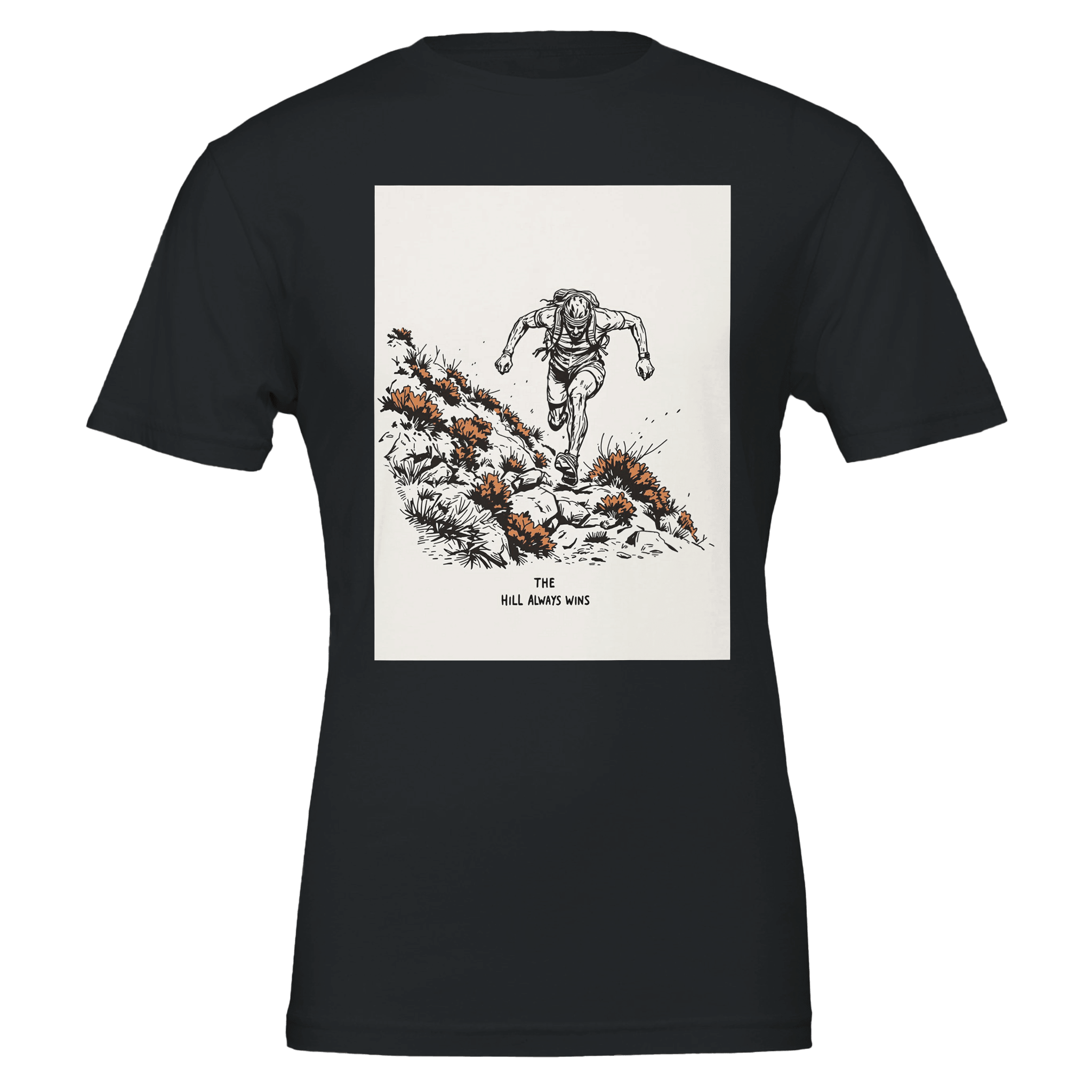 Trail Running Shirt | Fell Runner Gift | Uphill Grind Tee - Wild Thread Co
