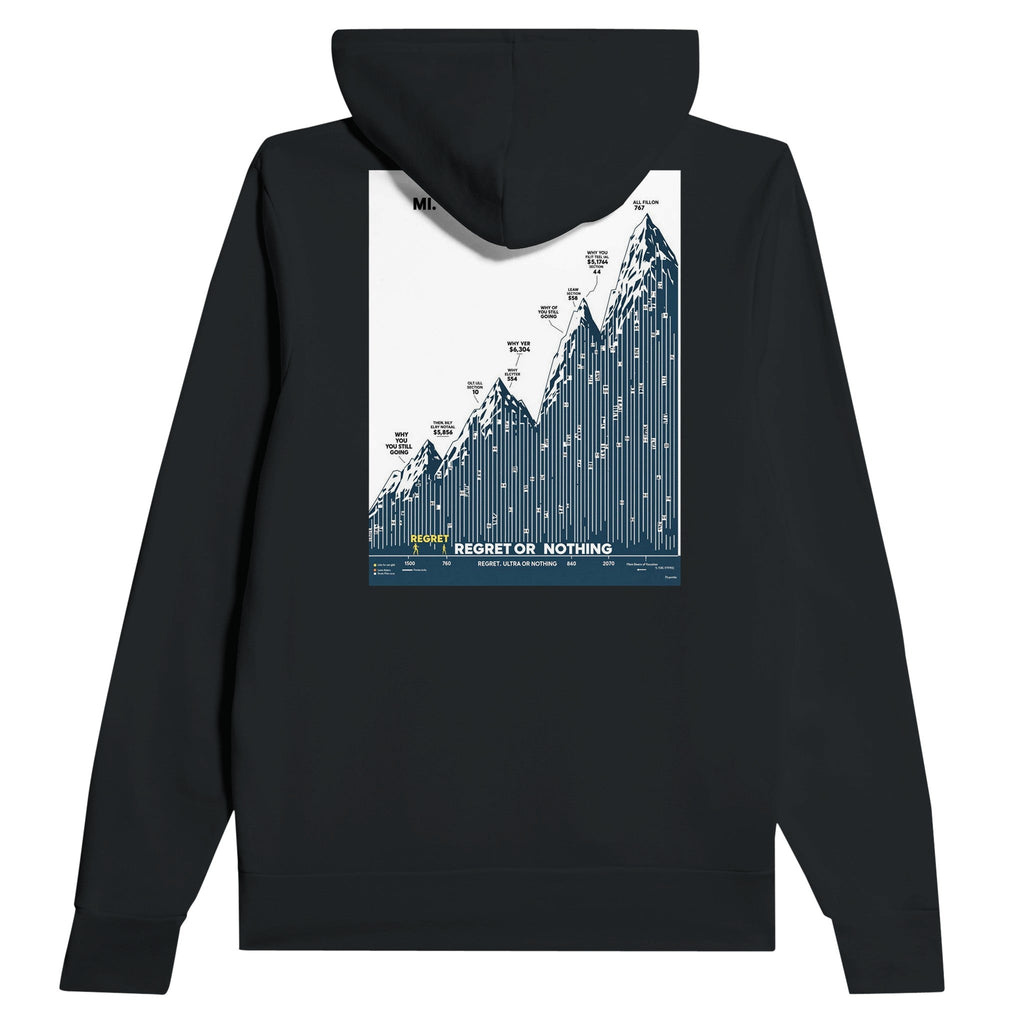 Ultra Marathon Hoodie | Ultrarunner Gift | Endurance Running Hoodie Black - Wild Thread Co