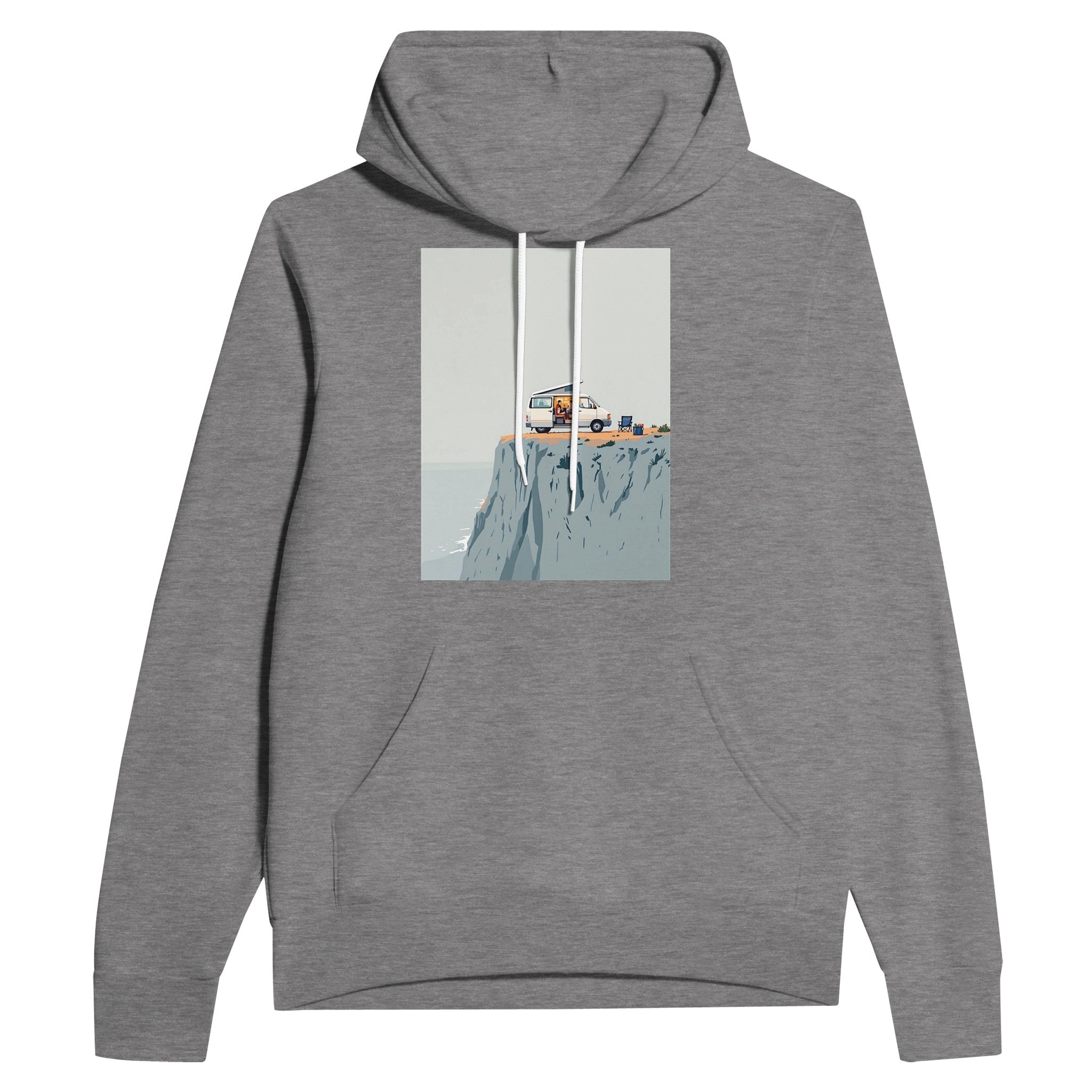 Van Life Hoodie | The Long Way Round Clifftop Design - Wild Thread Co