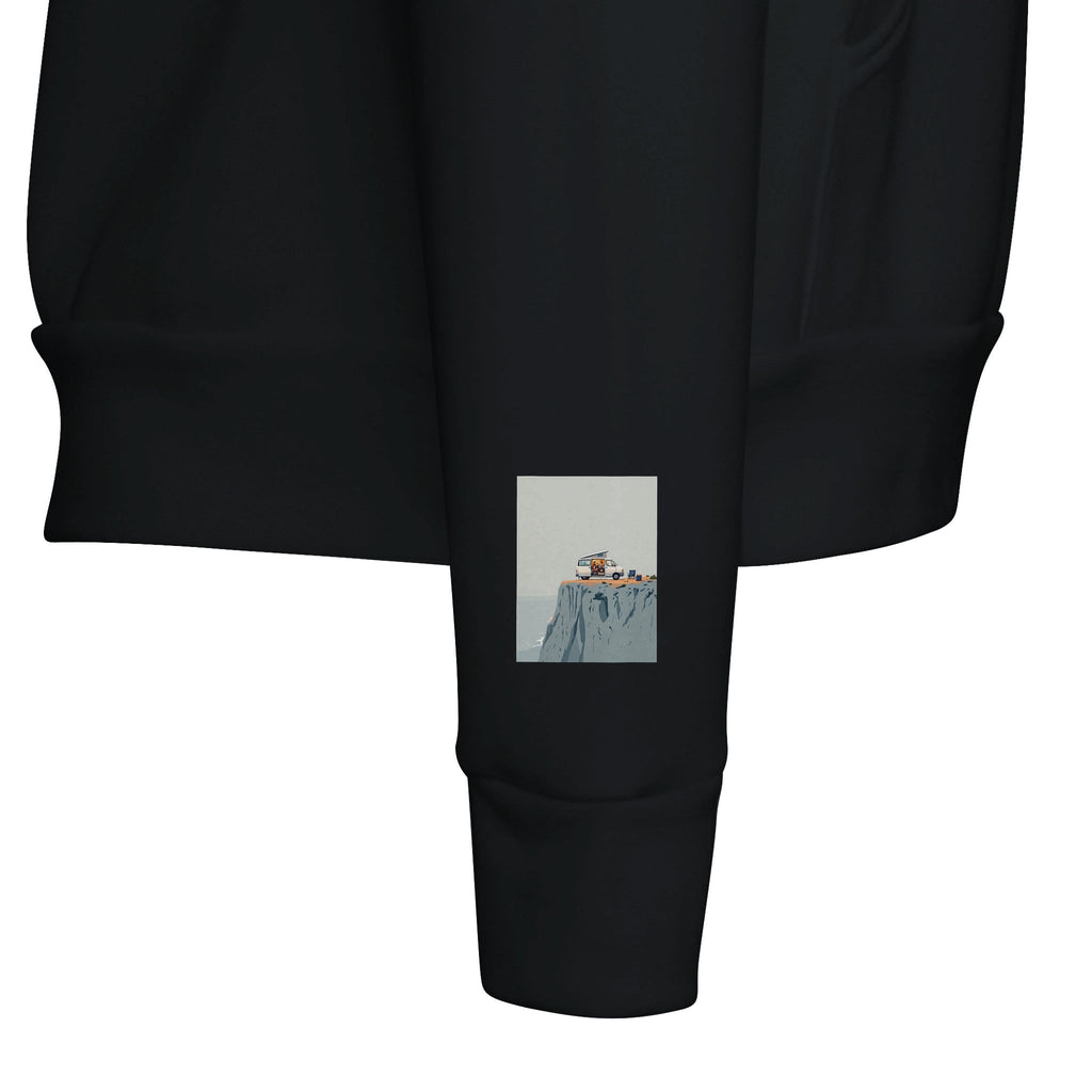 Van Life Hoodie | The Long Way Round Clifftop Design - Wild Thread Co