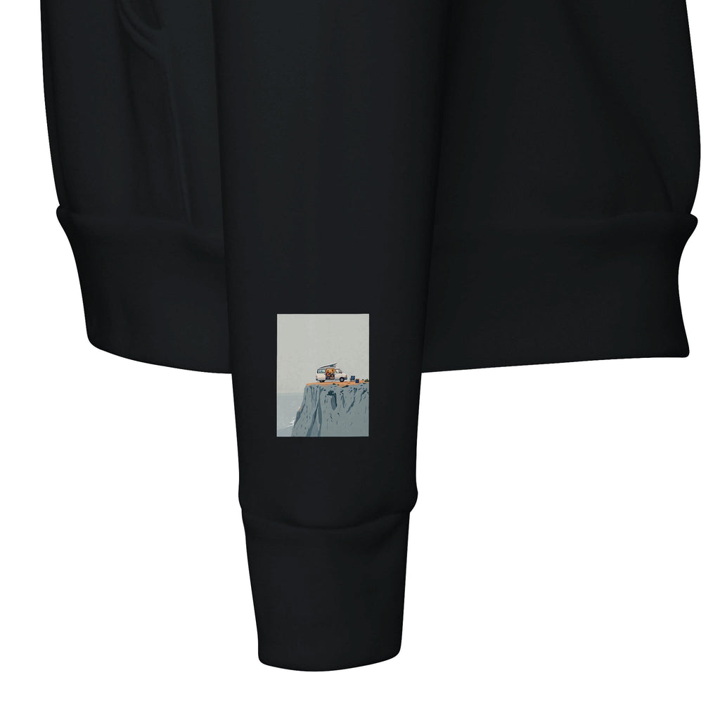 Van Life Hoodie | The Long Way Round Clifftop Design - Wild Thread Co