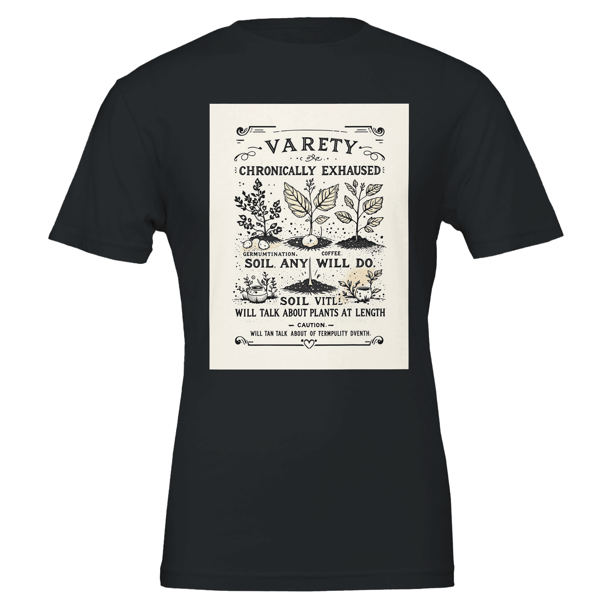 Variety Chronically Exhausted Seed Packet Gardening Shirt | Plant Lover Tee - Wild Thread Co