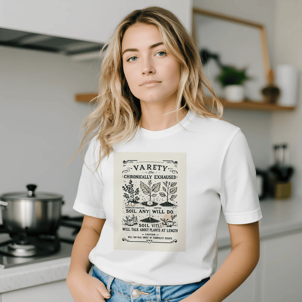 Variety Chronically Exhausted Seed Packet Gardening Shirt | Plant Lover Tee - Wild Thread Co