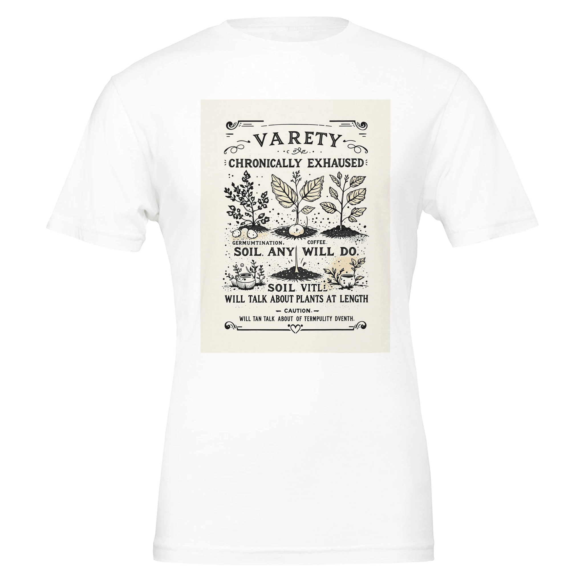 Variety Chronically Exhausted Seed Packet Gardening Shirt | Plant Lover Tee - Wild Thread Co