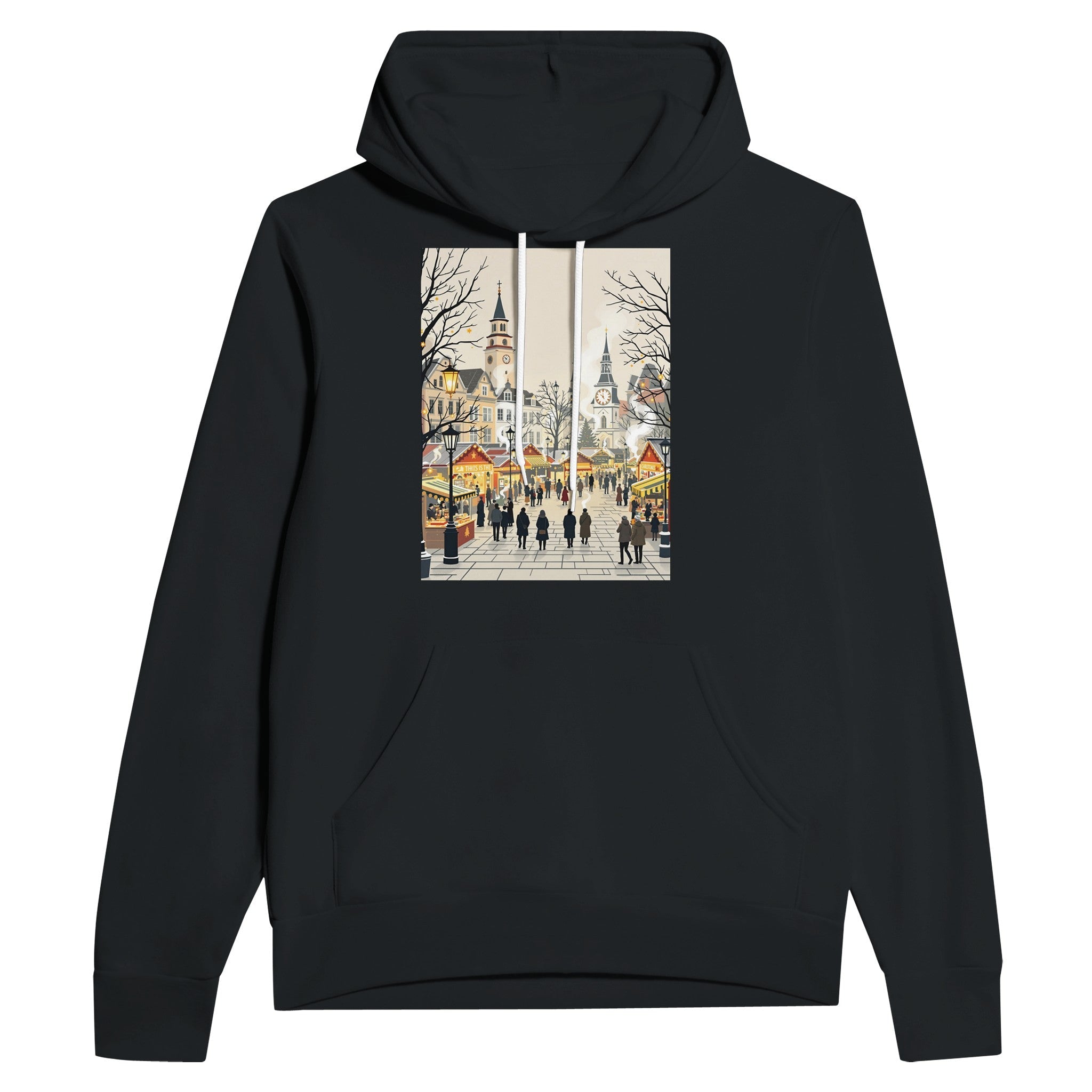 Victorian Christmas Market Hoodie | Festive UK Gift Unisex Hoodie - Wild Thread Co