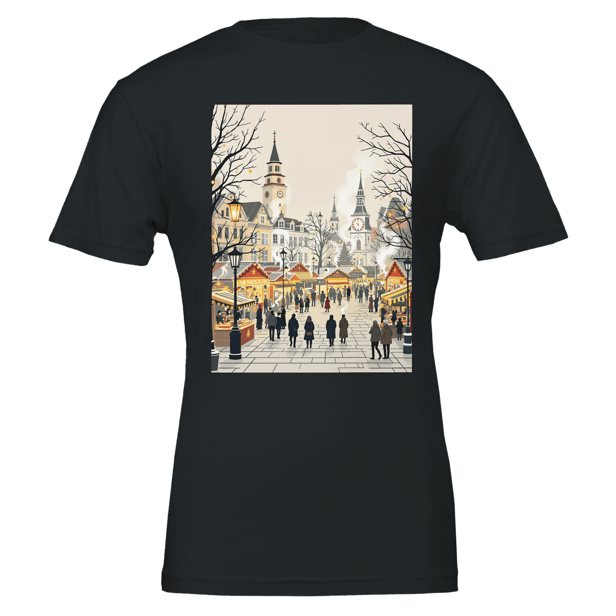 Victorian Christmas Market Shirt | Festive UK Gift Unisex Tee - Wild Thread Co