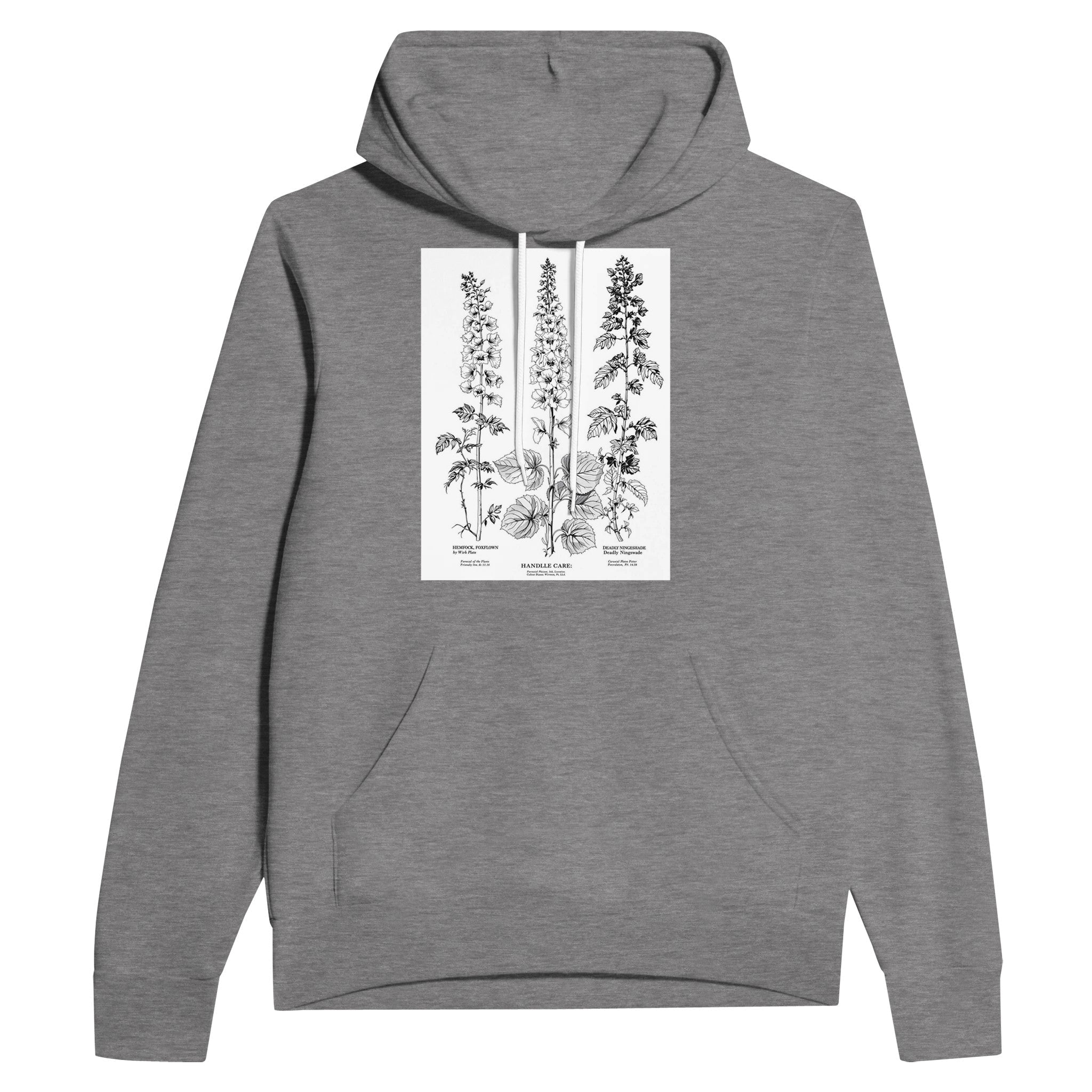Victorian Poisonous Plants Botanical Hoodie | Dark Academia Hoodie - Wild Thread Co