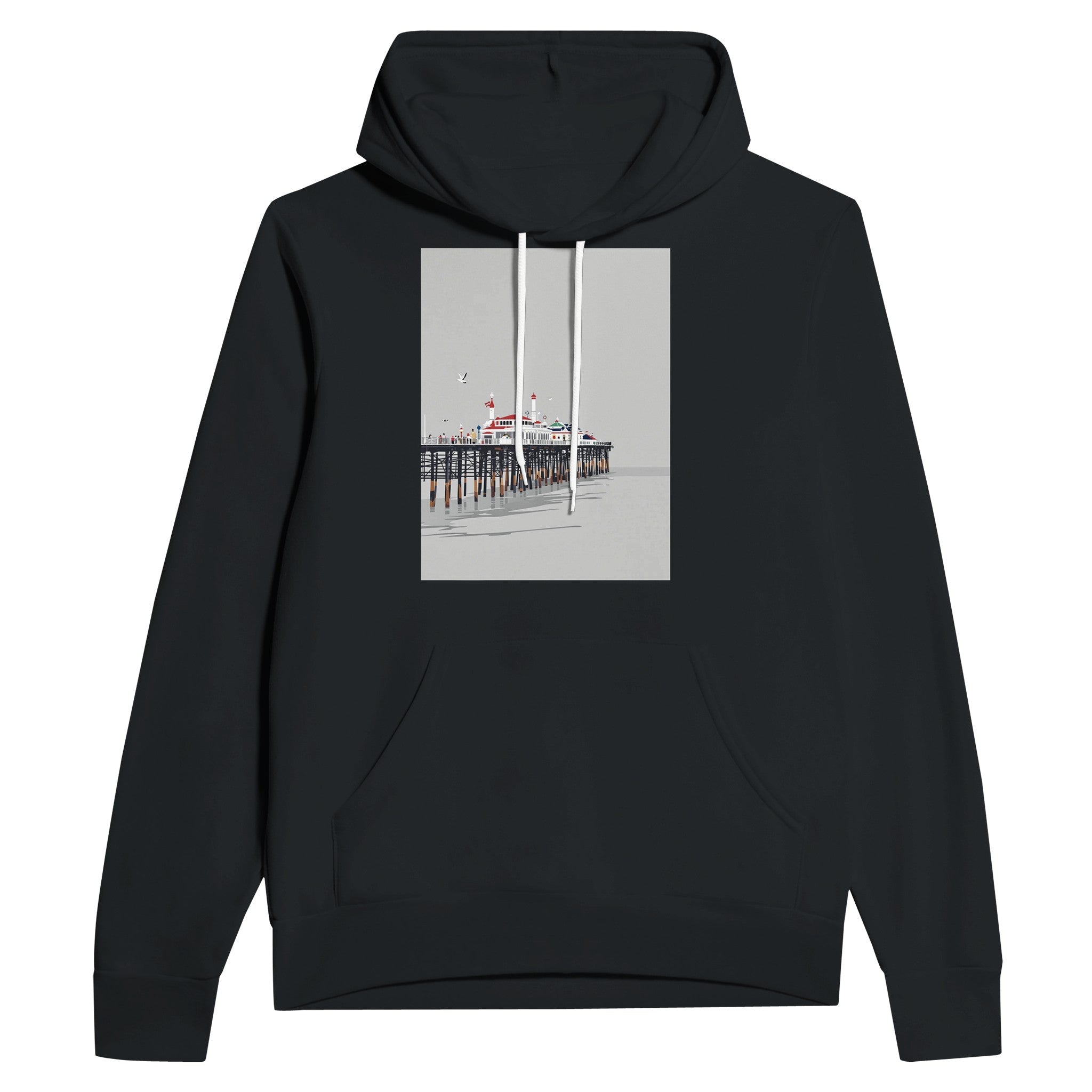 Victorian Seaside Pier Hoodie | British Pier Hoodie UK - Wild Thread Co