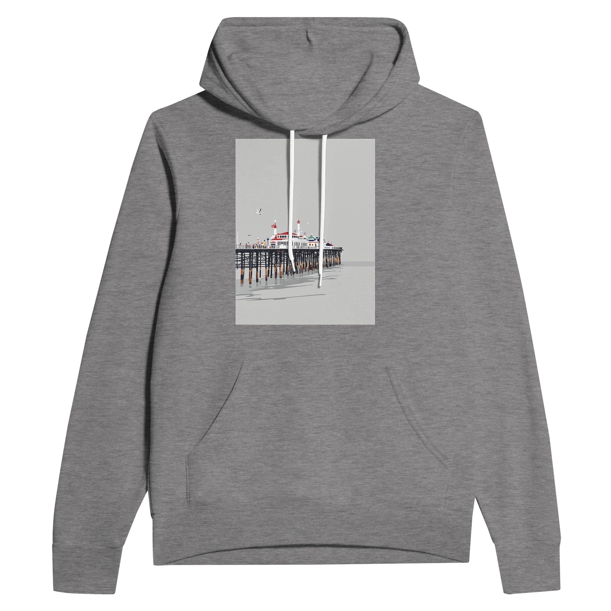 Victorian Seaside Pier Hoodie | British Pier Hoodie UK - Wild Thread Co